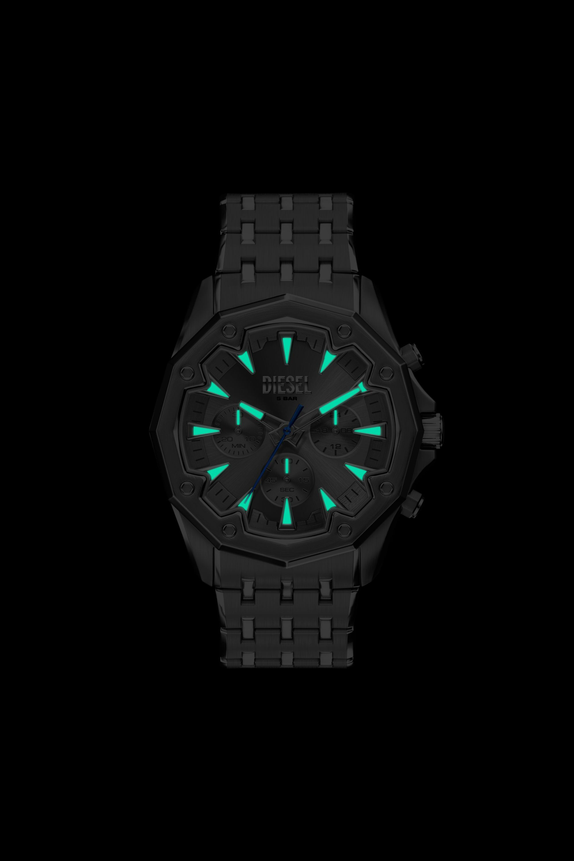 DZ4708 WATCH Stinger Gunmetal Stainless Steel Watch｜グレー