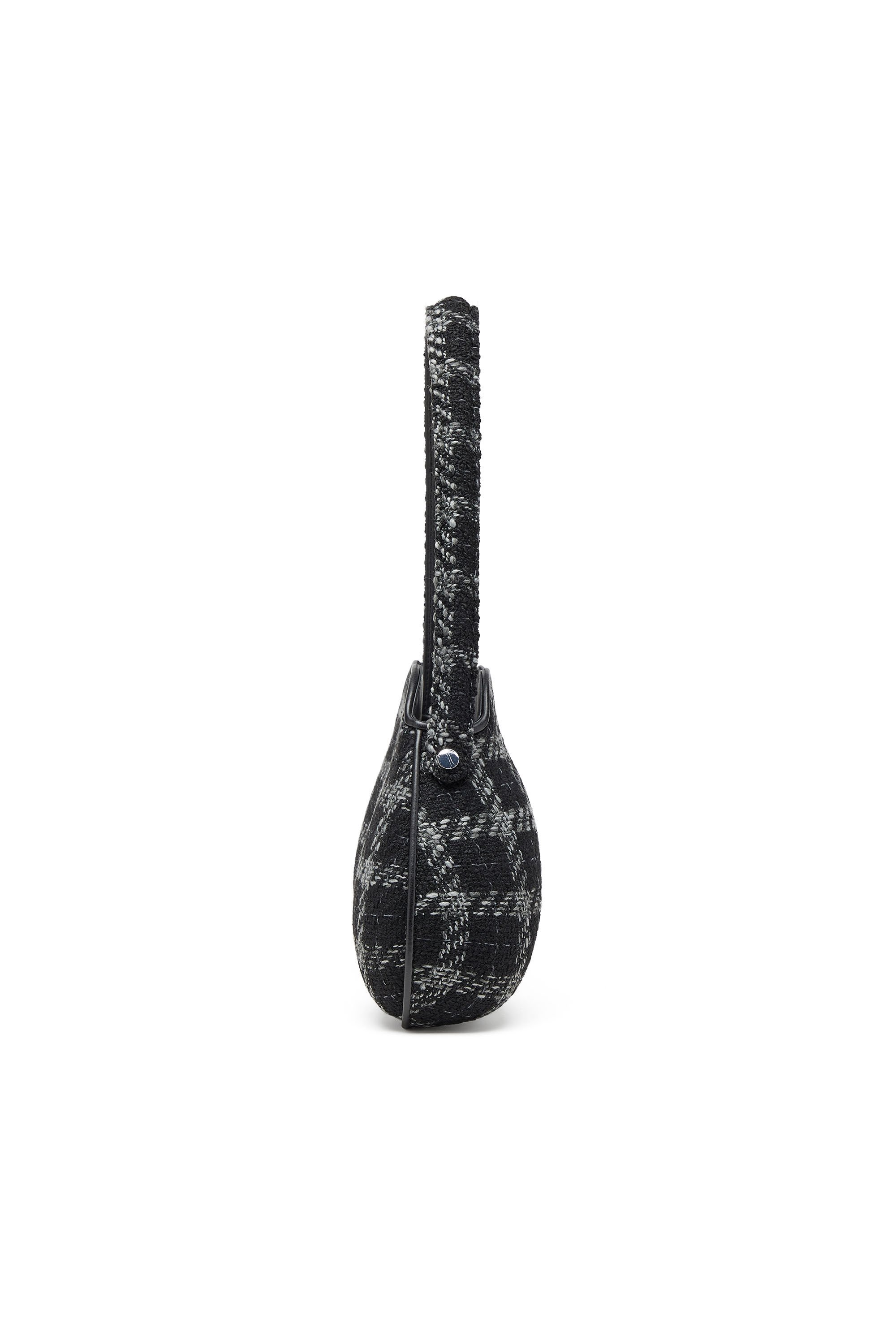 Diesel - DOUBLE-D SHOULDER, Female's Double-D-Shoulder bag with houndstooth motif in ブラック - 4