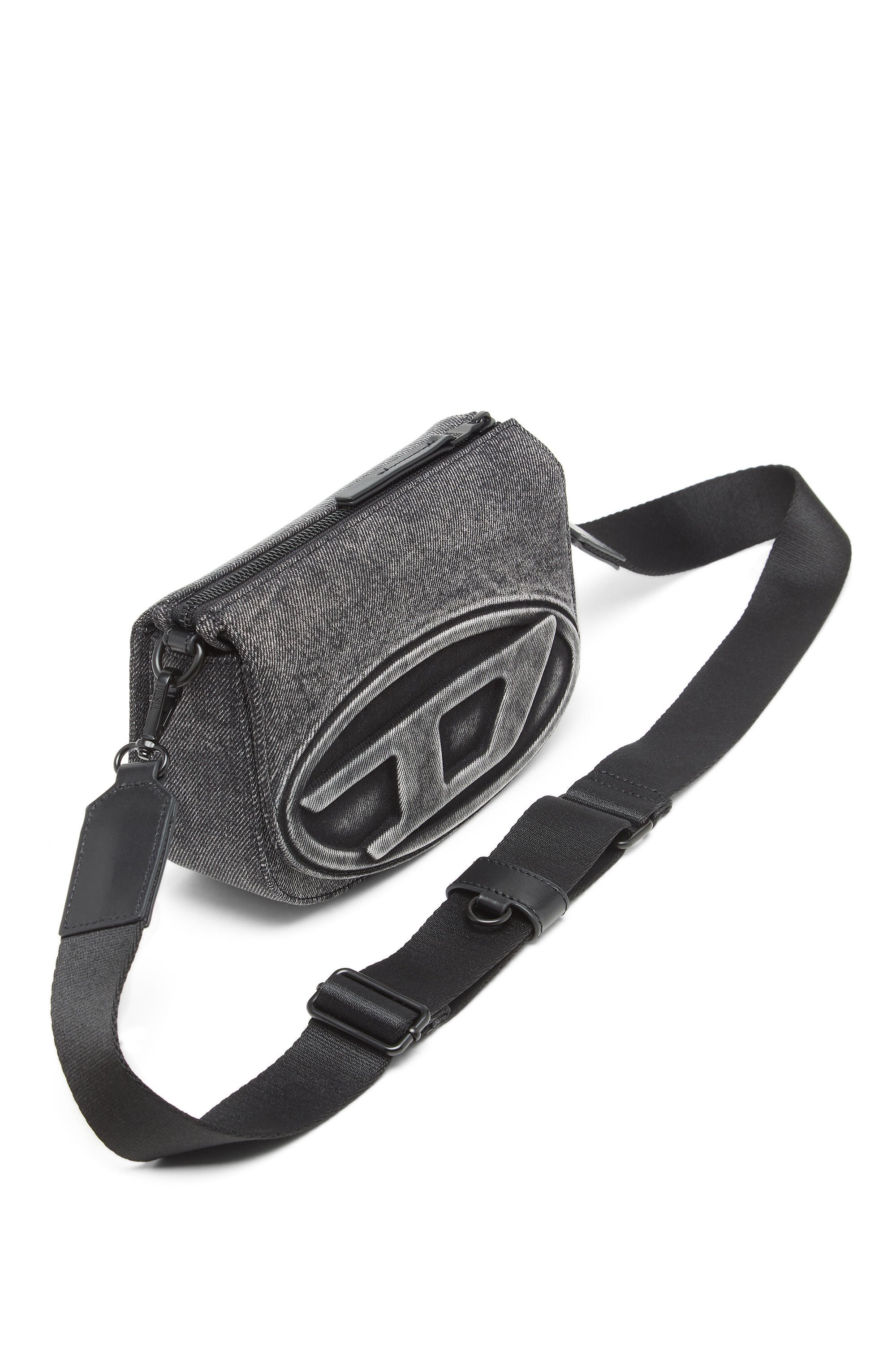 Diesel - 1DR CAMERA BAG, Unisex's 1DR-Camera bag in washed denim in グレージーンズ - 5