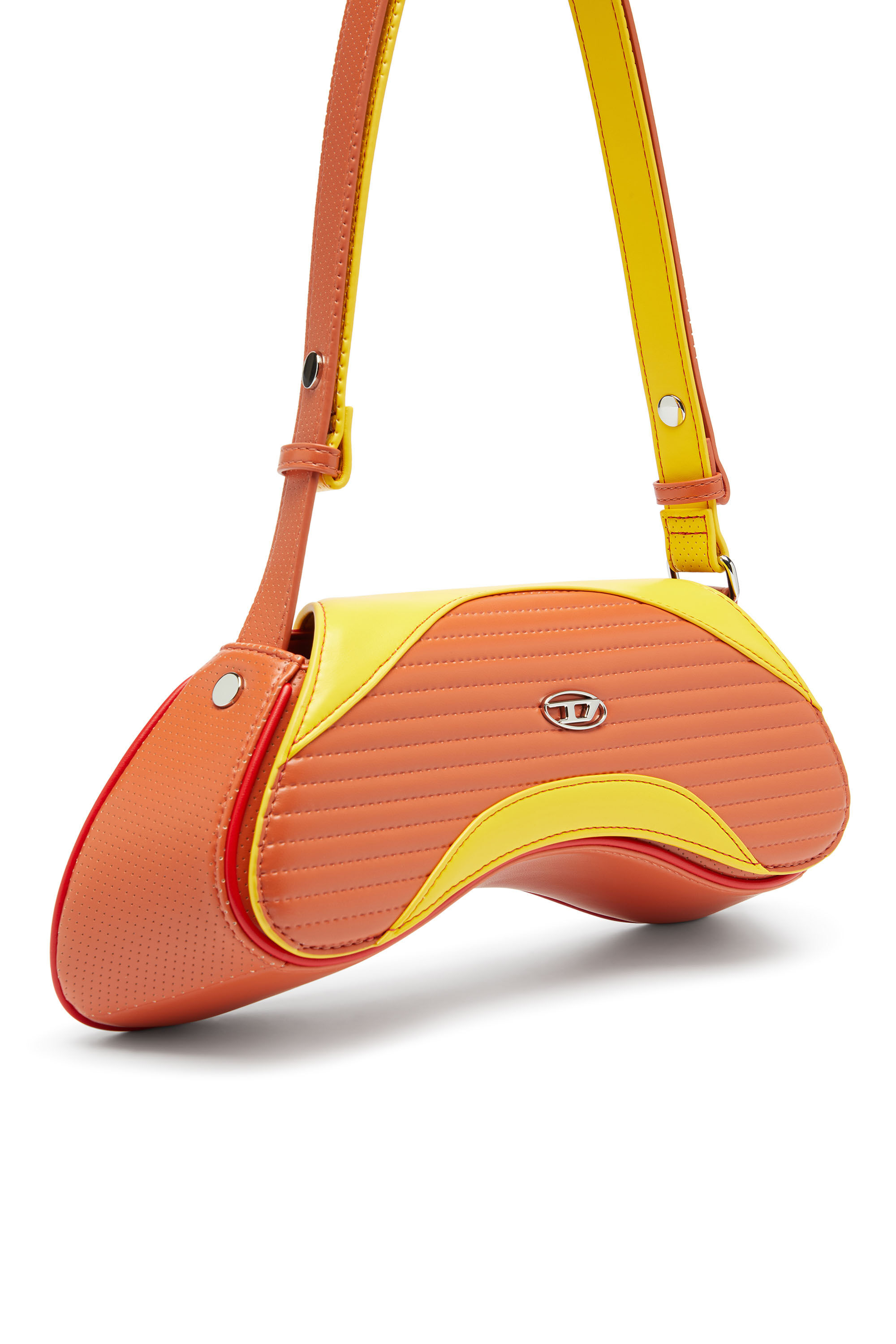 Diesel - PLAY CROSSBODY, Female's クロスボディバッグ in オレンジ/イエロー - 5
