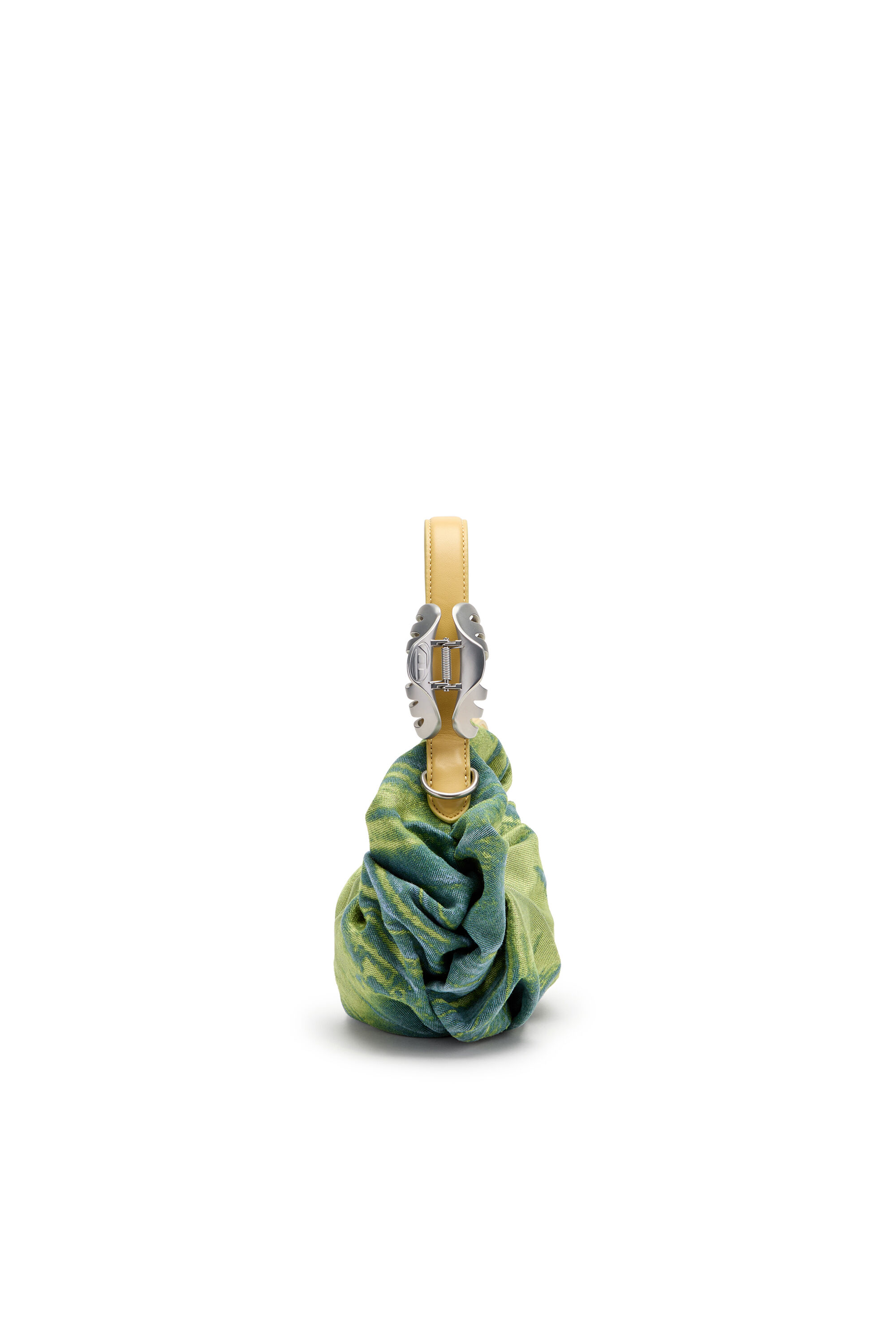 GRAB-D HOBO S Grab-D-Small scrunched hobo bag in satin denim