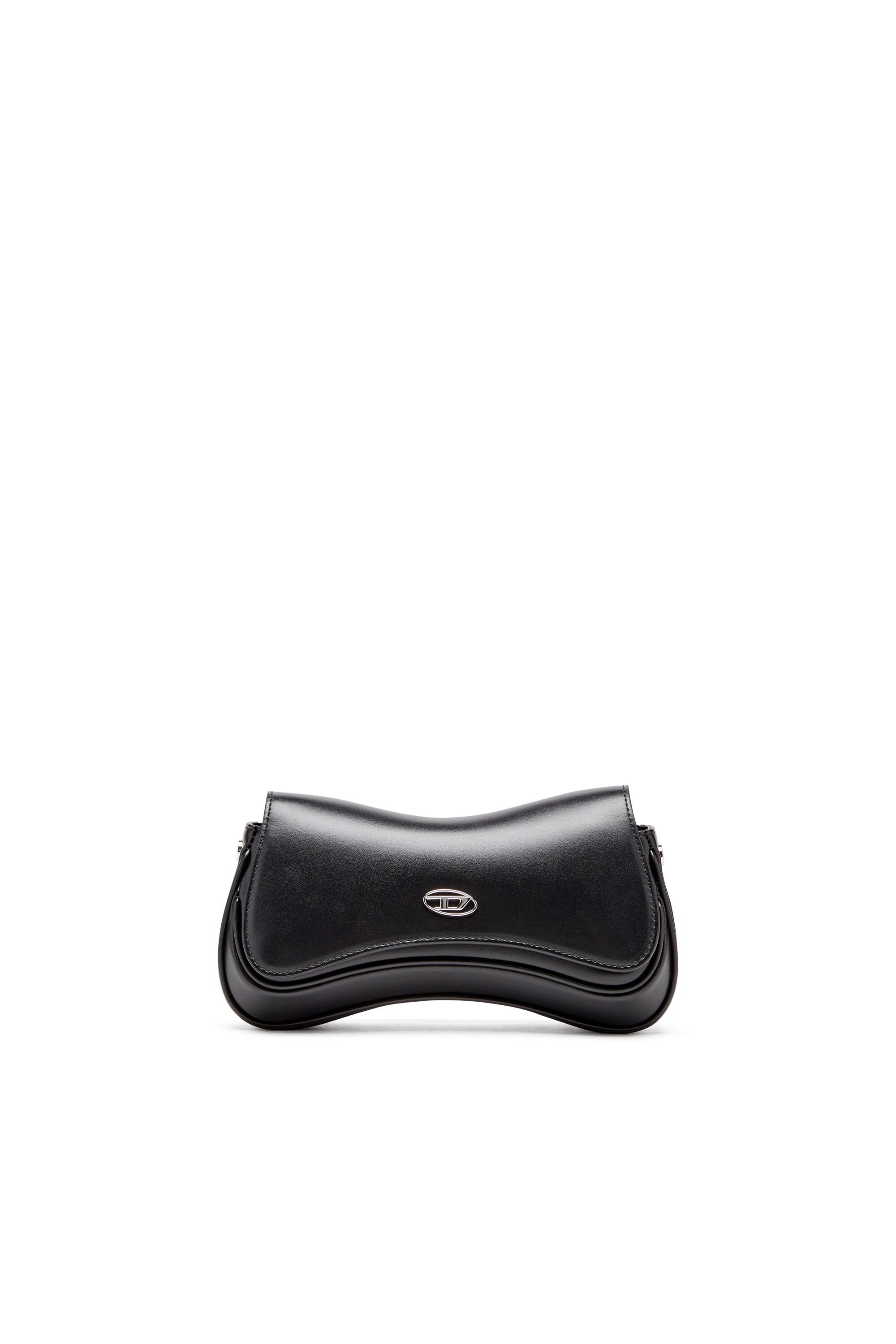 Diesel - PLAY CLUTCH, Female's Play-Semi gloss leather shoulder bag in ブラック - 2