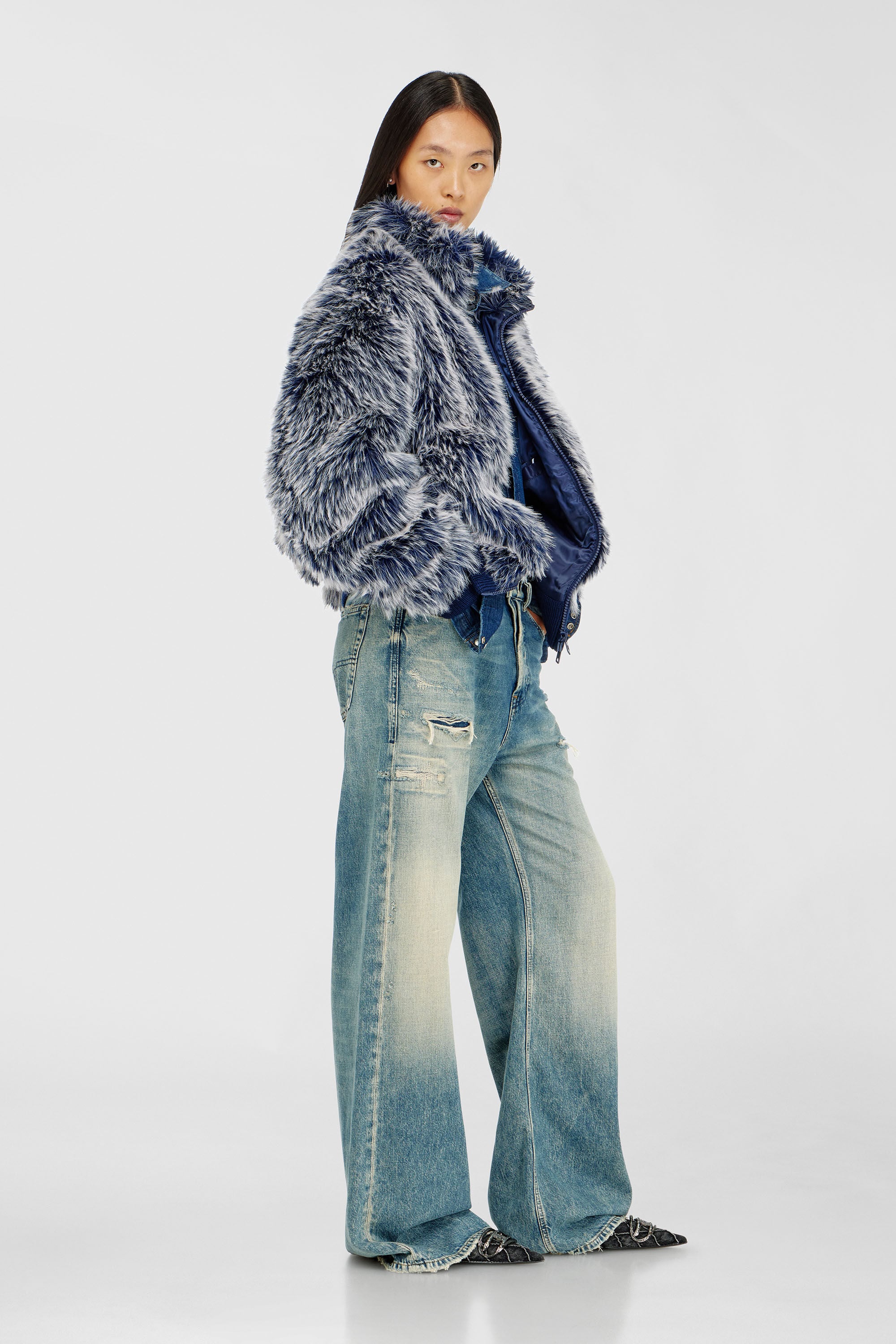 Diesel - Female's Relaxed Jeans 1996 D-Sire 09P62, ミディアムブルー - 2
