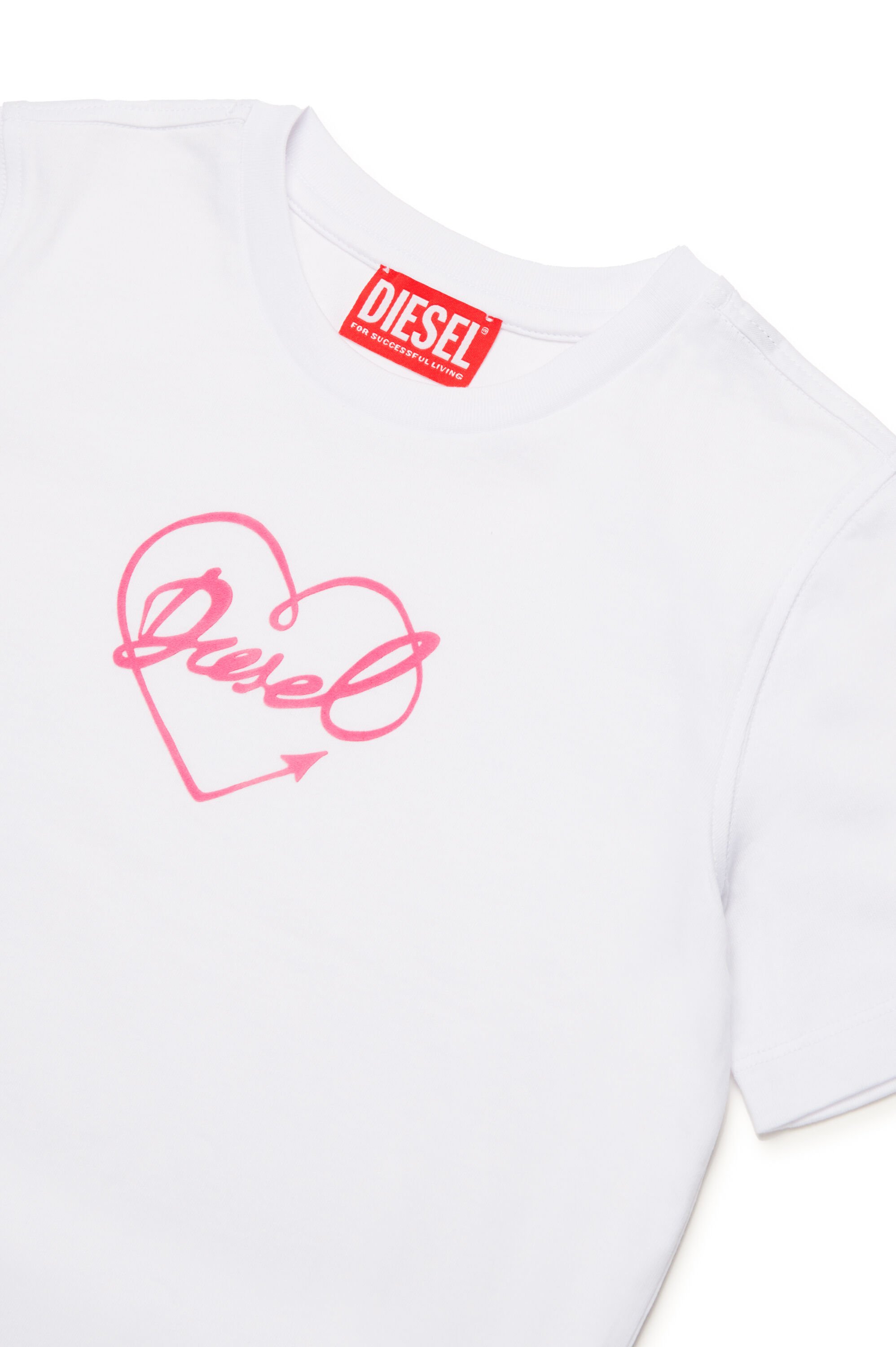 DIESEL ディーゼル Tシャツ T-ELE ハートロゴ Sサイズ はいいろ