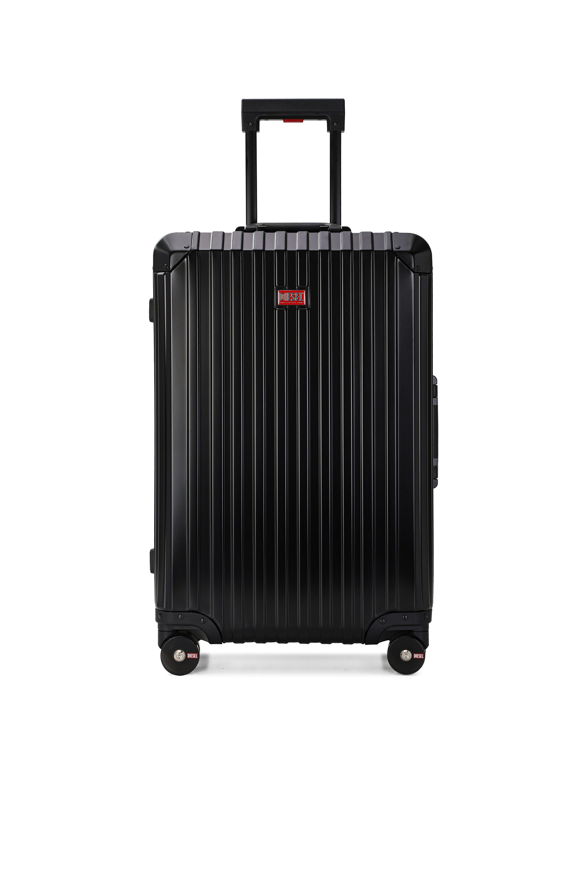 Diesel - DIESEL ALUMINUM TROLLEY- DSL002, Unisex's Aluminum suitcase size M in ブラック - 1