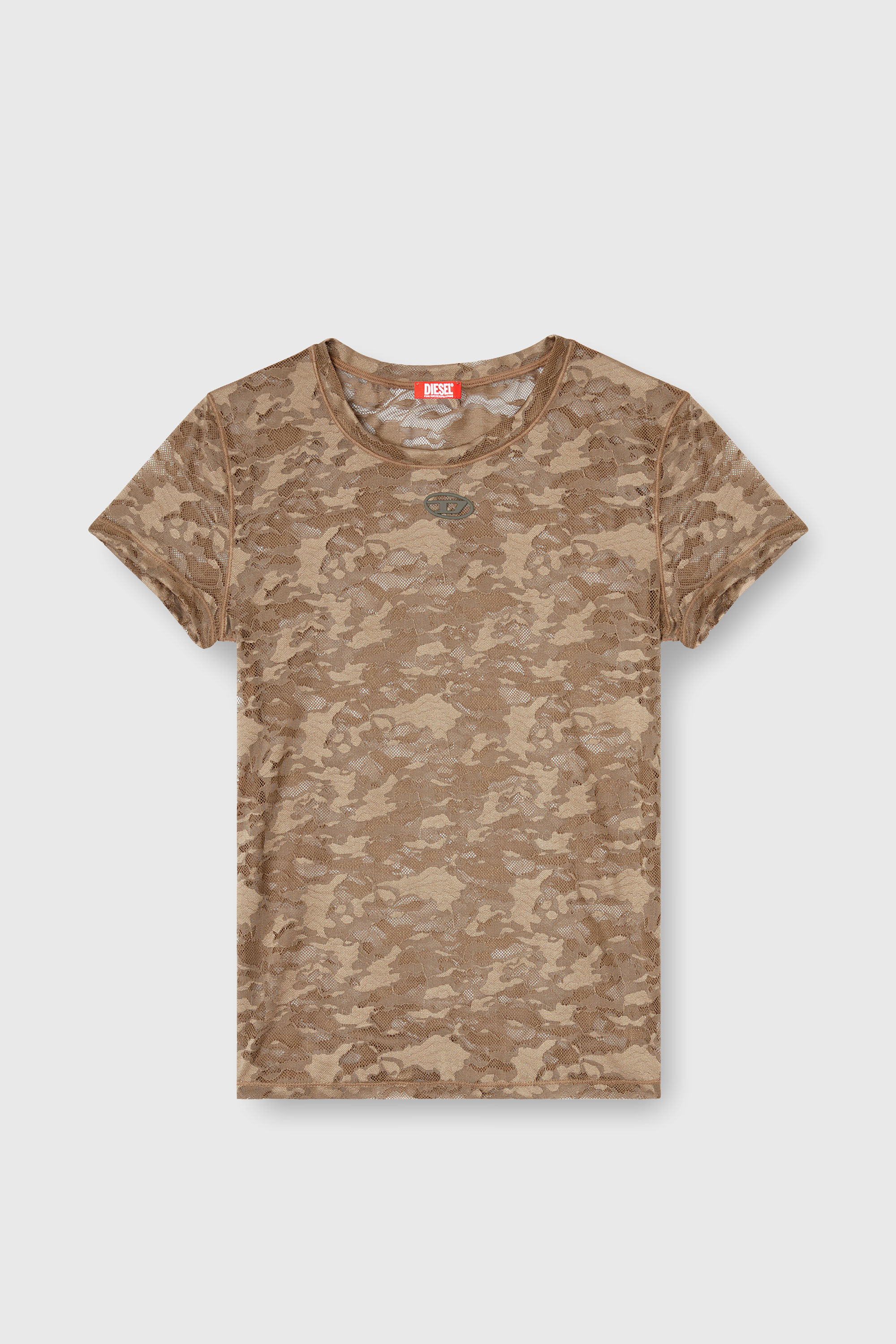 Diesel - KASIA-UTLT, Female's Tシャツ in ブラウン - 2
