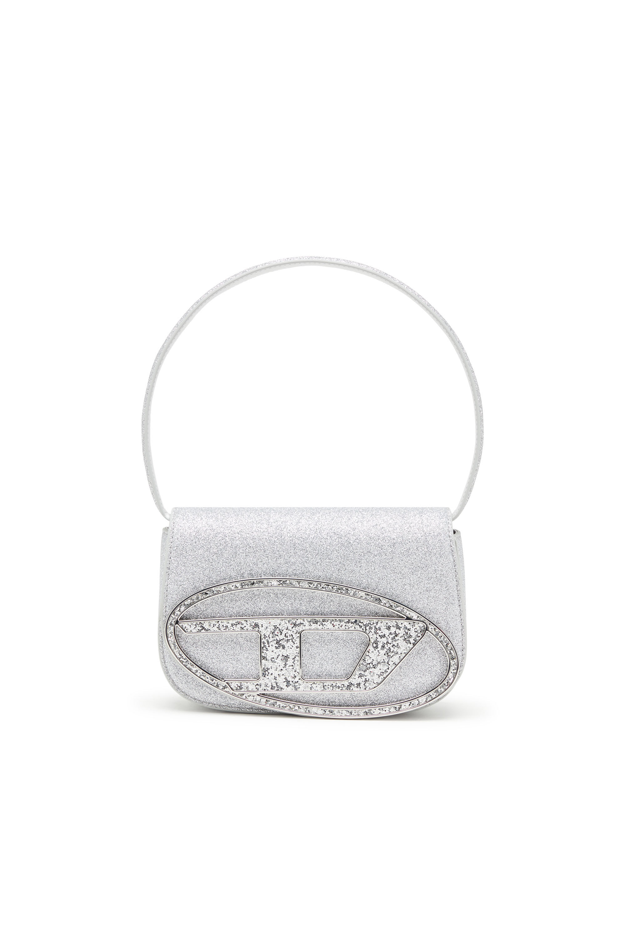 Diesel - 1DR, Female's 1DR-Iconic shoulder bag in glitter fabric in シルバー - 2