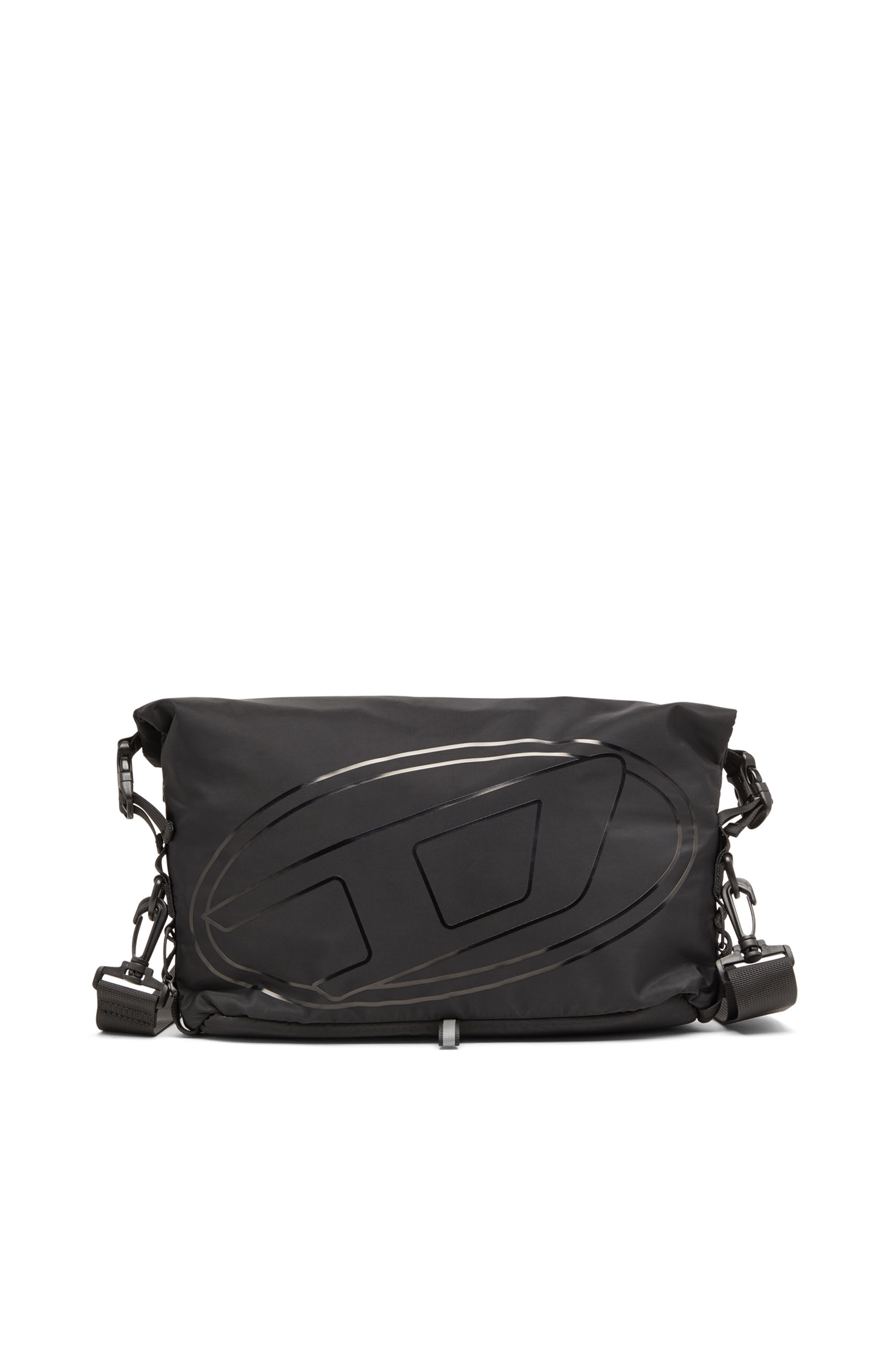 Diesel - DRAPE CROSSBODY, Male's Drape-Nylon crossbody bag with Oval D print in ブラック - 2