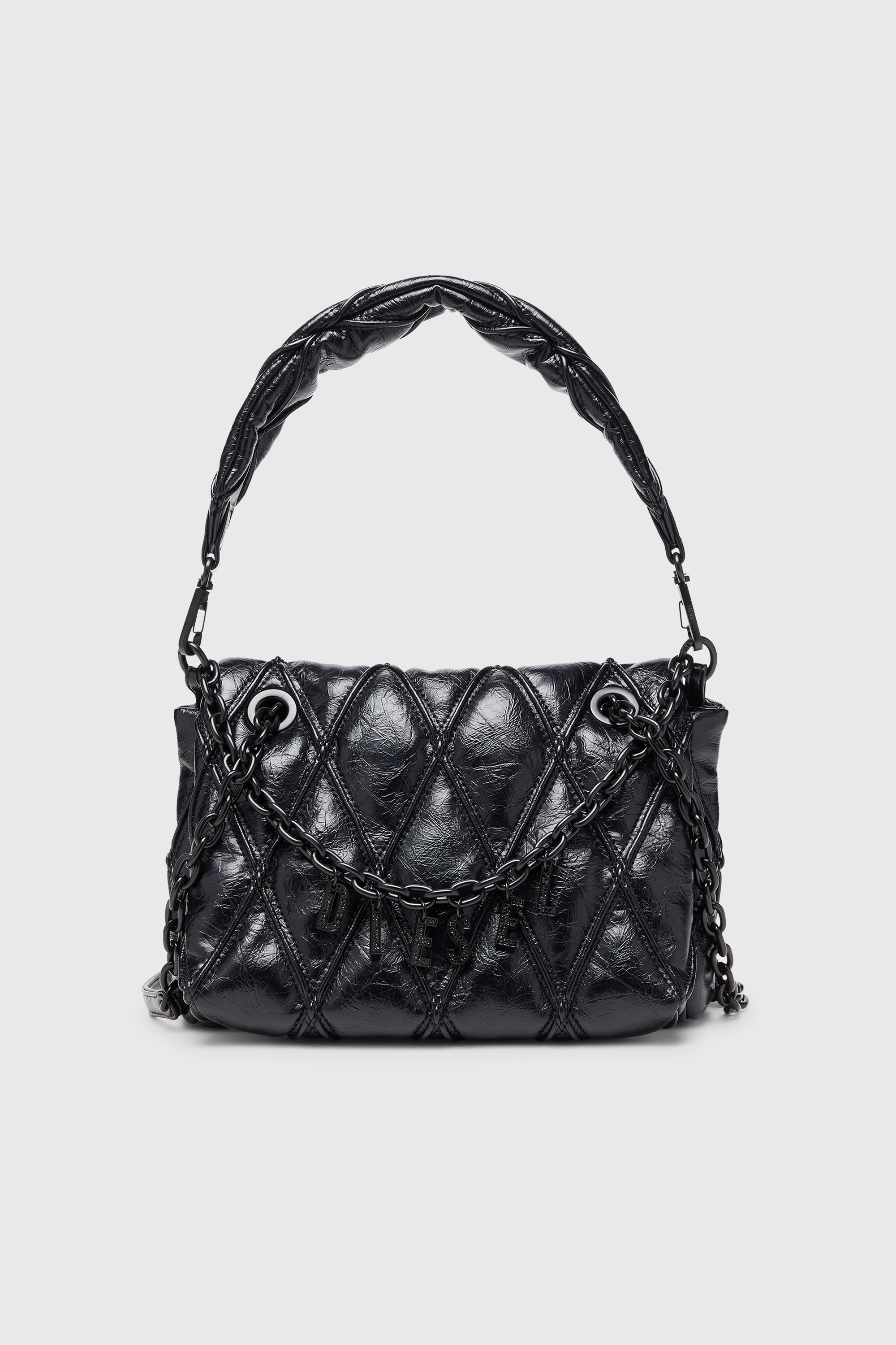 Diesel - CHARM-D SHOULDER M, Female's ショルダーバッグ M in ブラック - 1