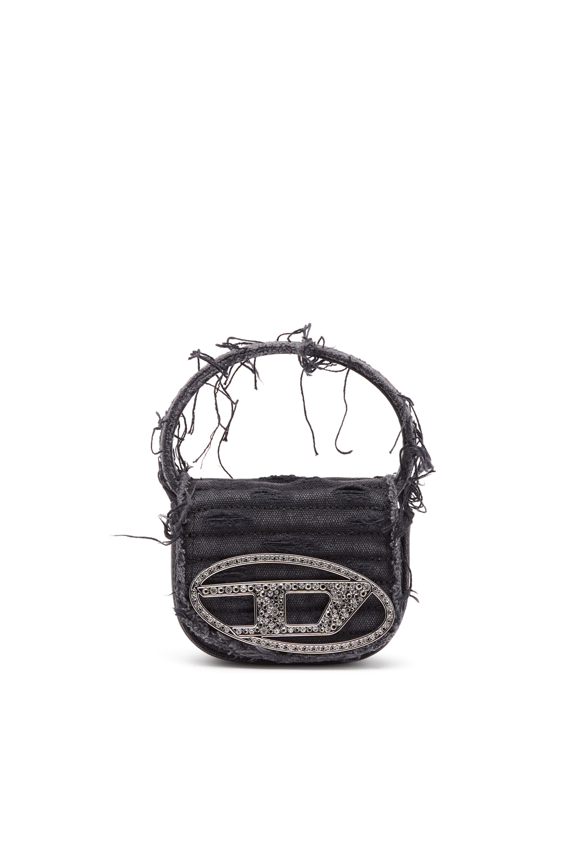 Diesel - 1DR XS, Female's 1DR XS-Iconic mini bag in canvas and leather in ブラック - 2