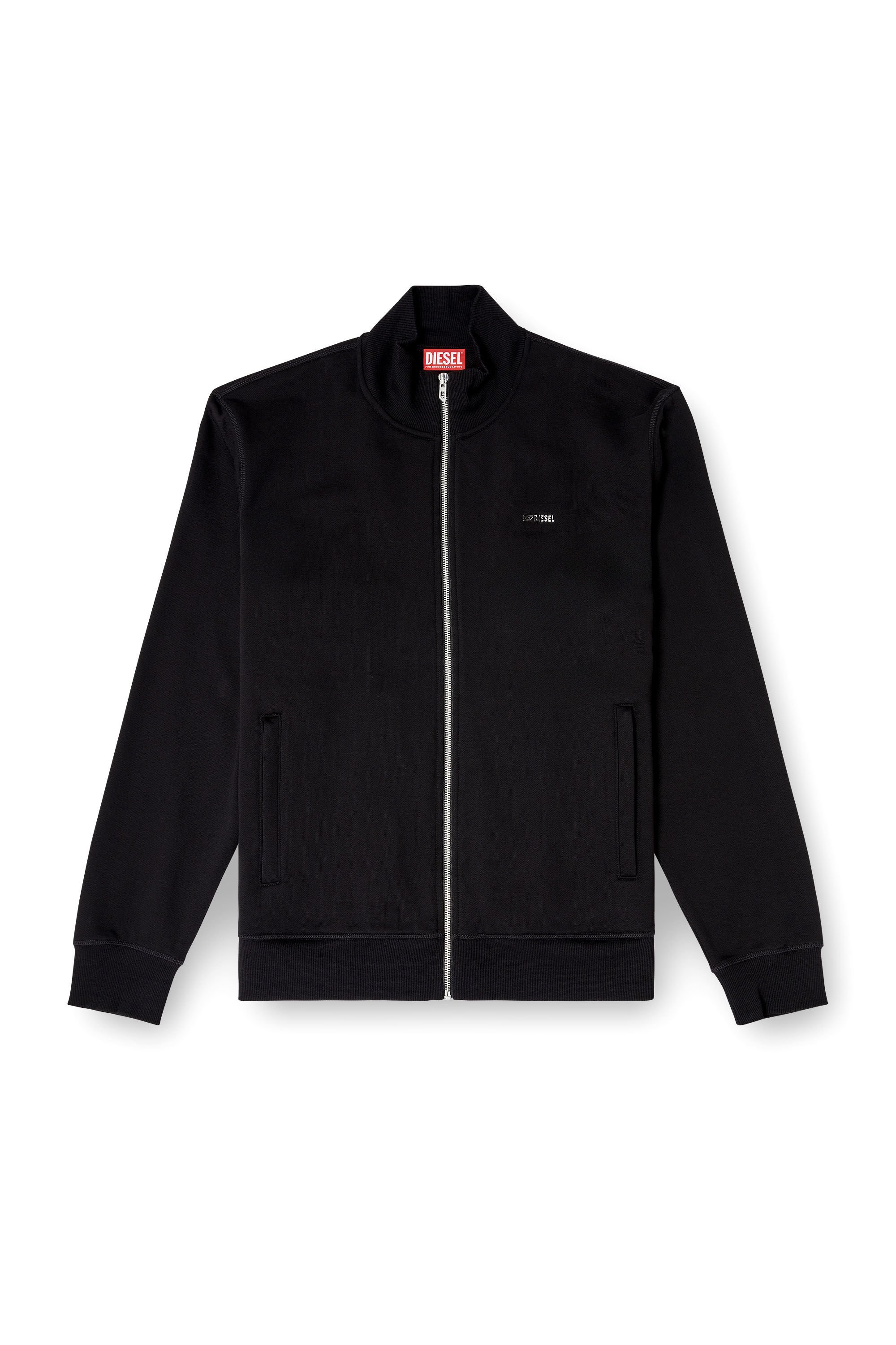 Diesel - S-LOCK-MET, Male's ジップアップスウェット in ブラック - 2