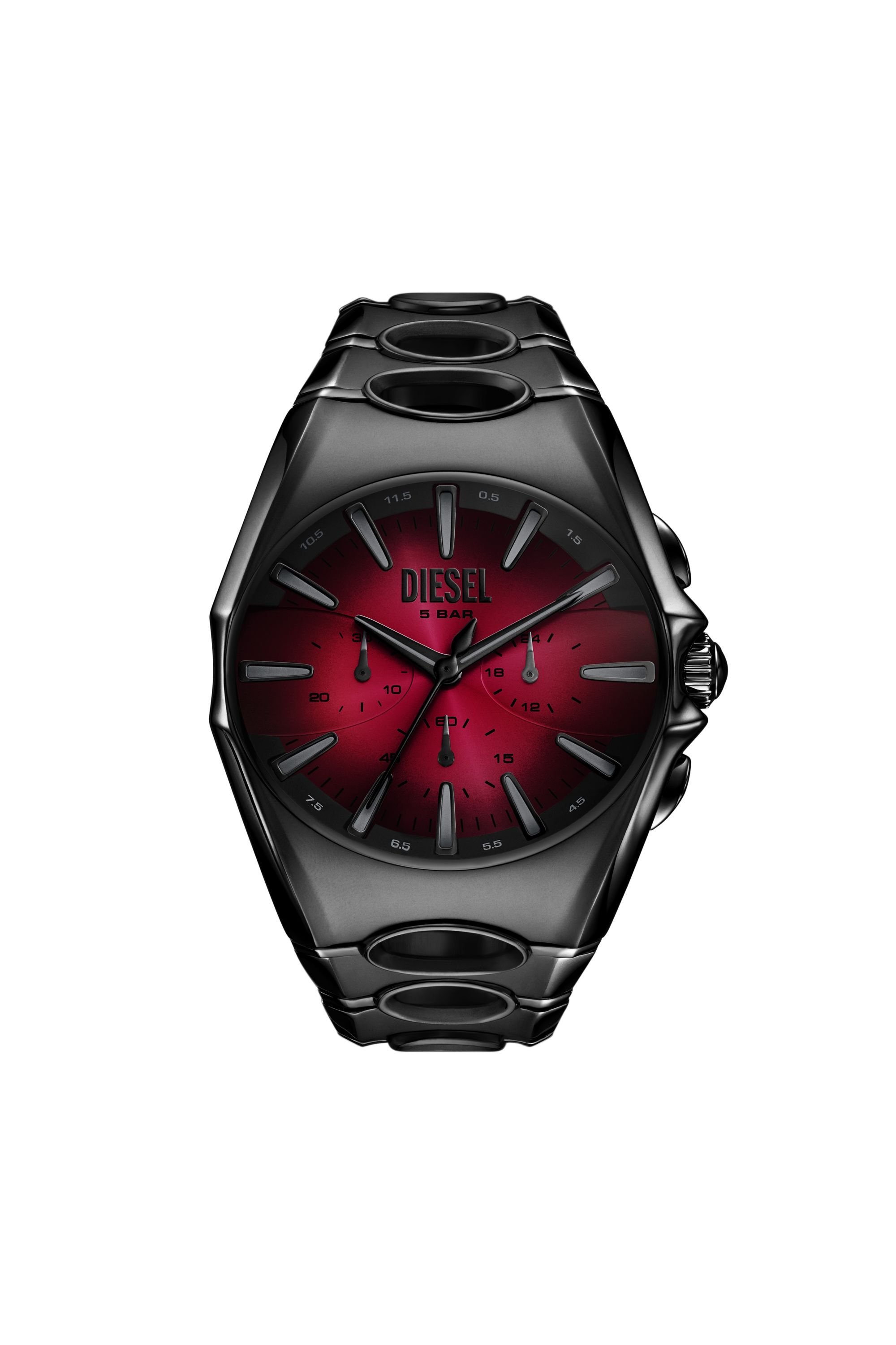 Diesel - DZ4696 WATCH, Male's D-Curve black stainless steel watch in ブラック - 1