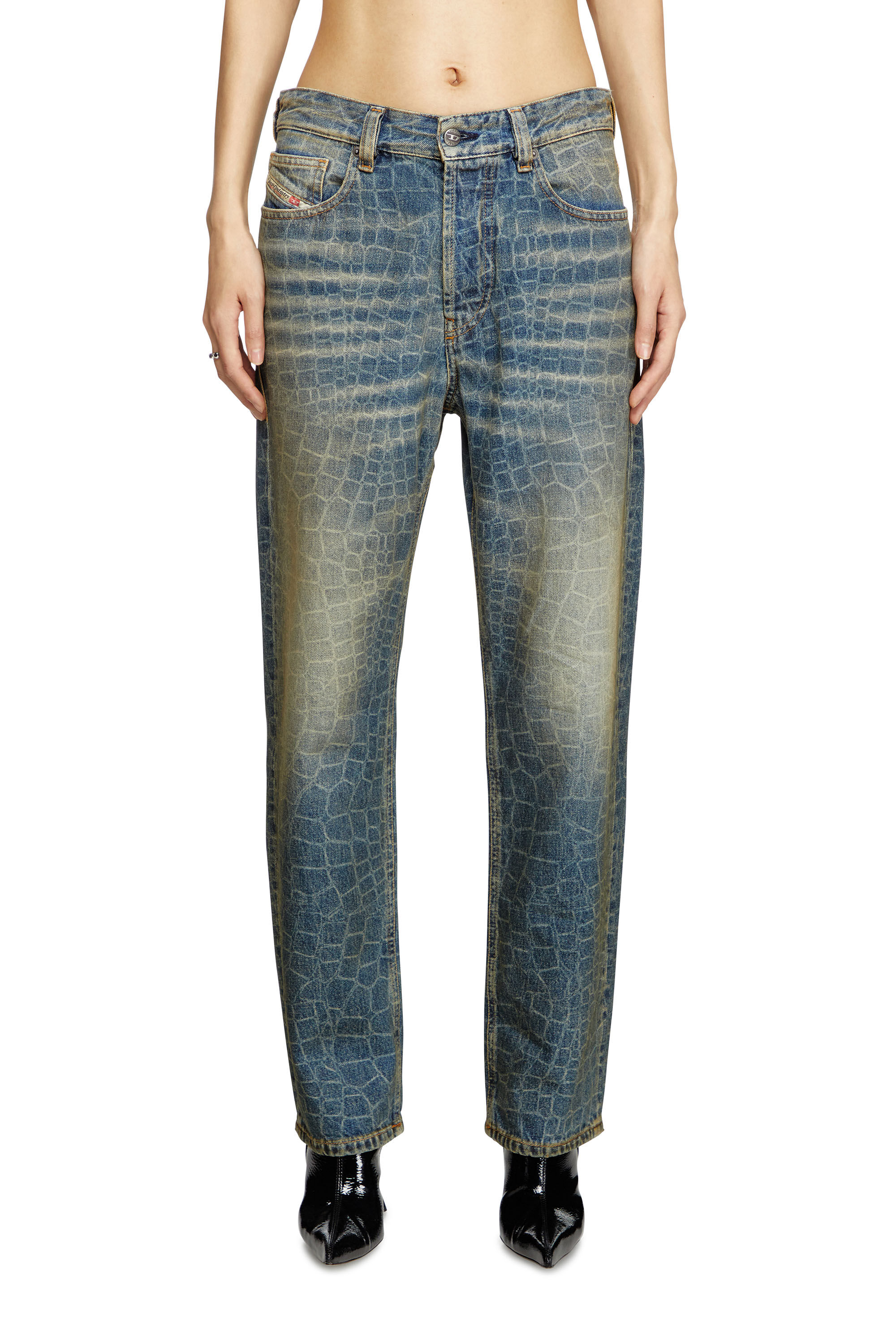 Diesel - Female's Regular Jeans 1988 D-Ark 007BU, ダークブルー - 3