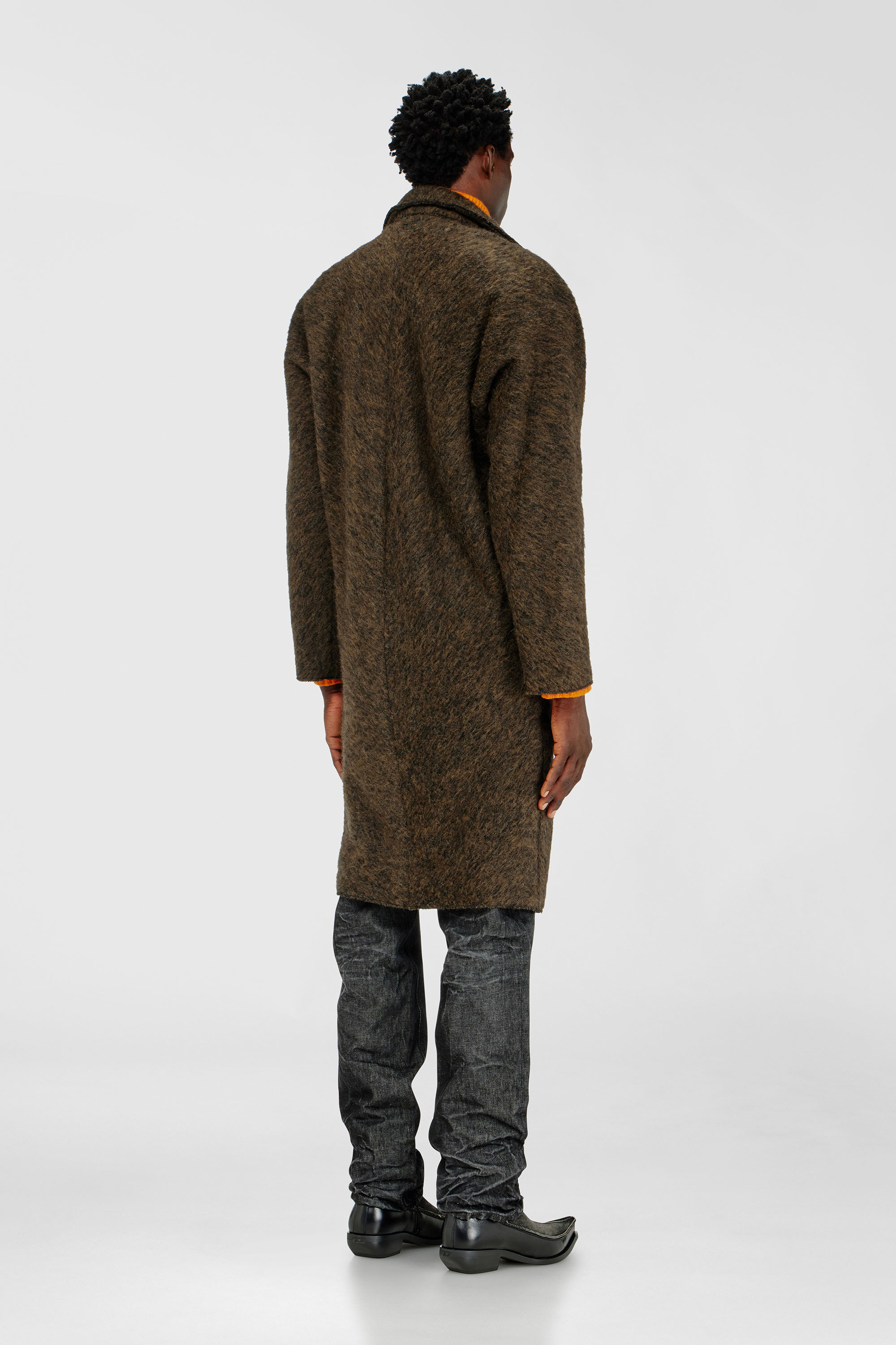 Diesel - W-HULL, Male's Coat in wool and alpaca blend in null - 5