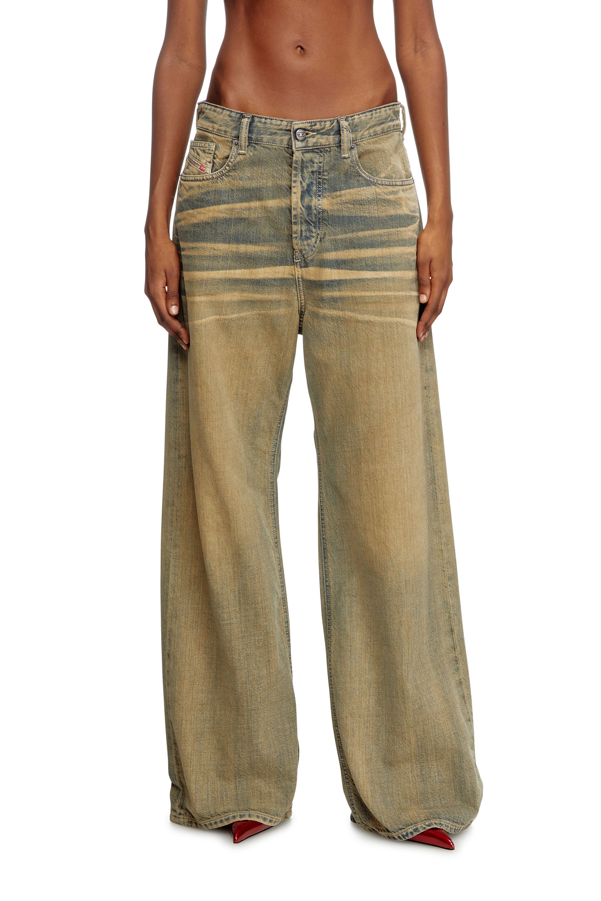 Diesel - Female's Relaxed Jeans 1996 D-Sire 09L49, ミディアムブルー - 3