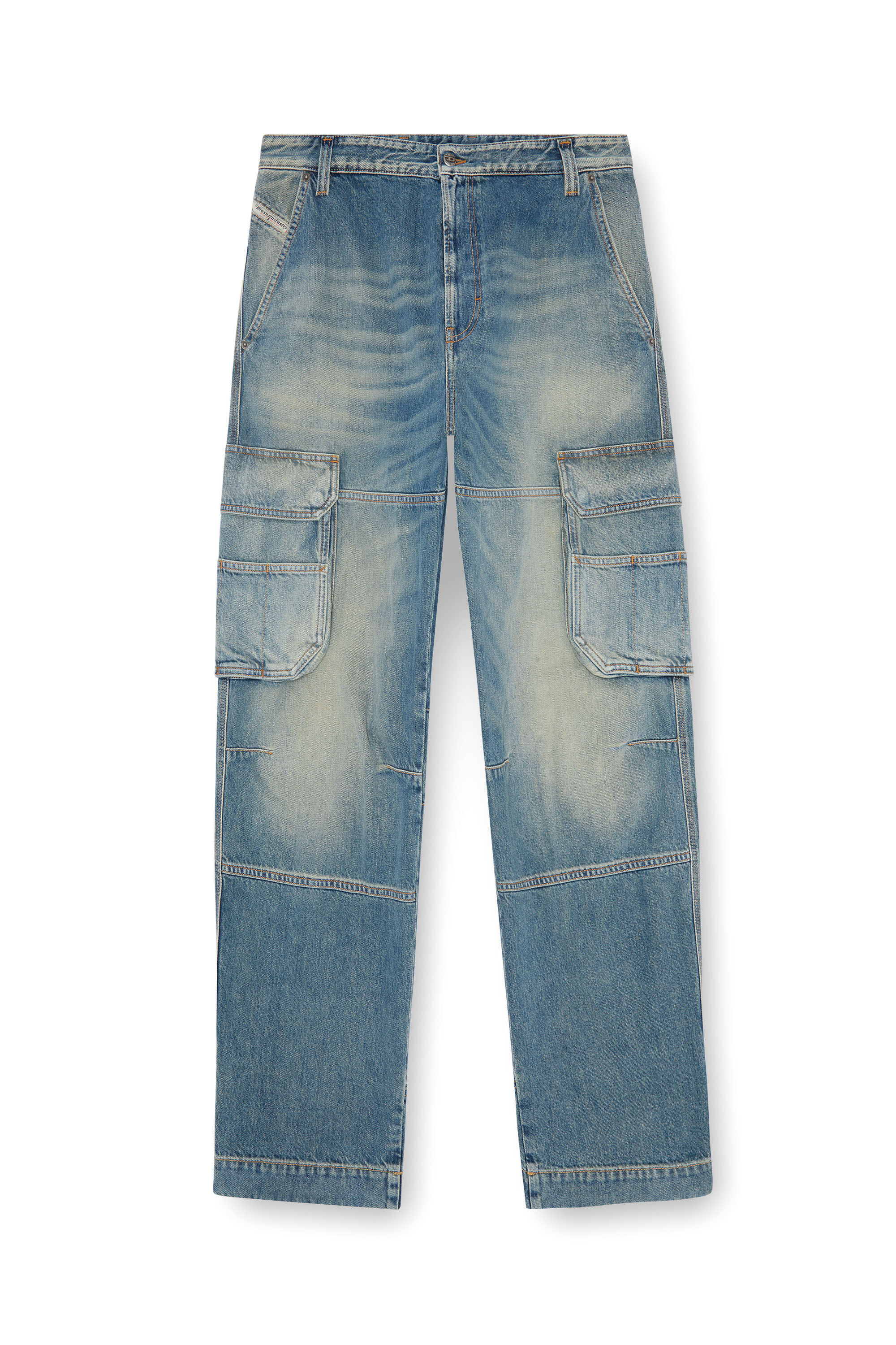 Diesel - Male's Relaxed Jeans D-Fish 09J83, ライトブルー - 2