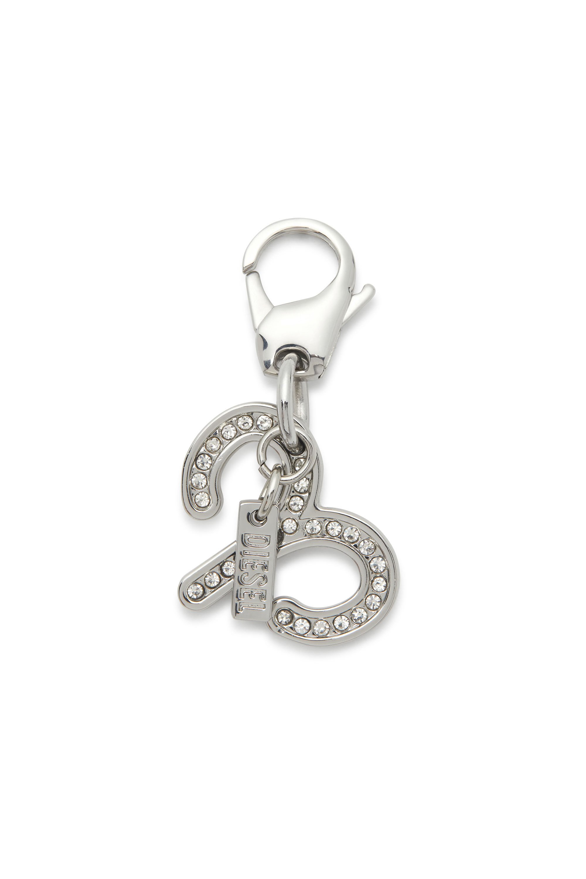 Diesel - CHARM ARIES, Unisex's Metal Aries charm with rhinestones in シルバー - 1