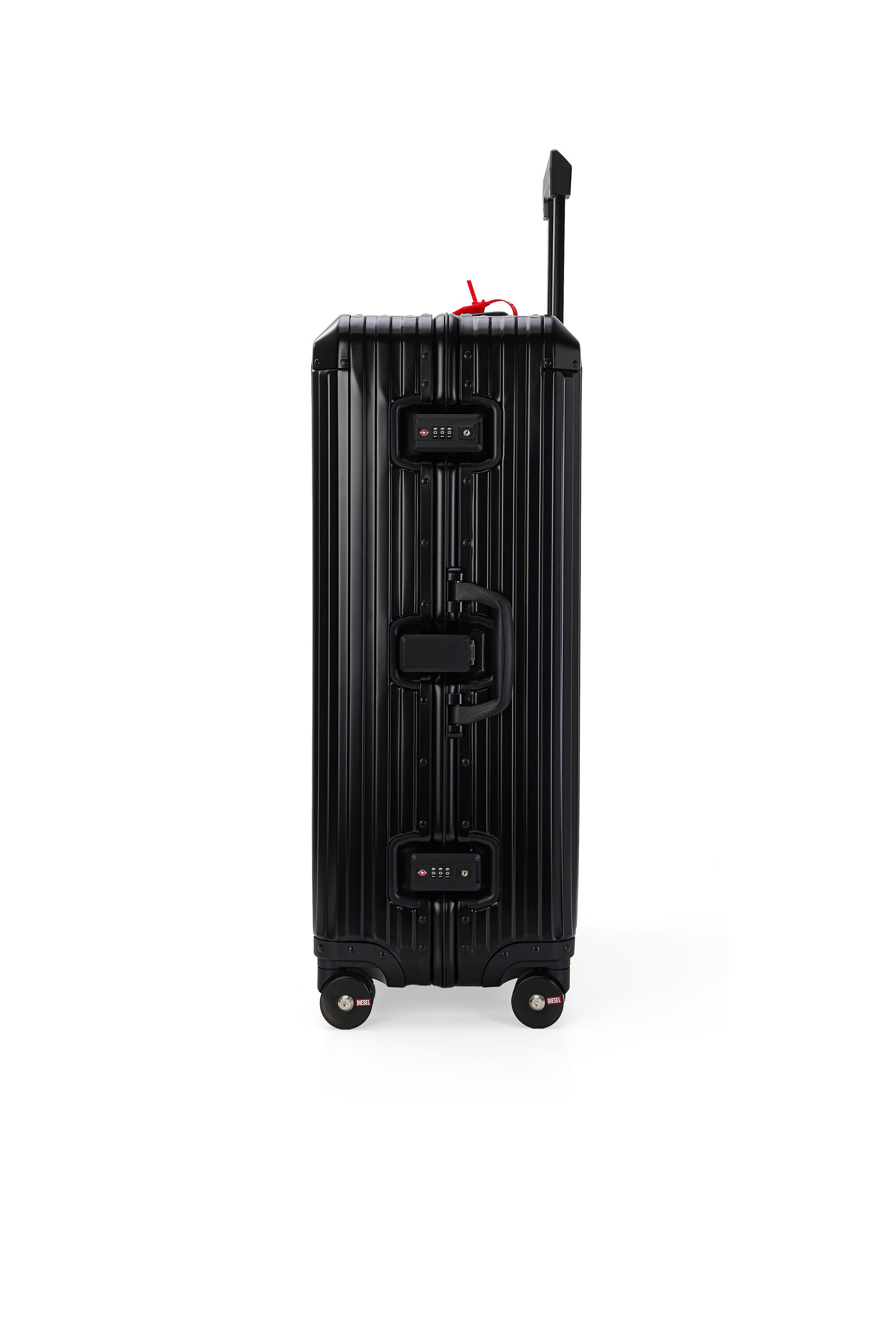 Diesel - DIESEL ALUMINUM TROLLEY- DSL002, Unisex's Aluminum Carry-On Luggage 28" in ブラック - 3