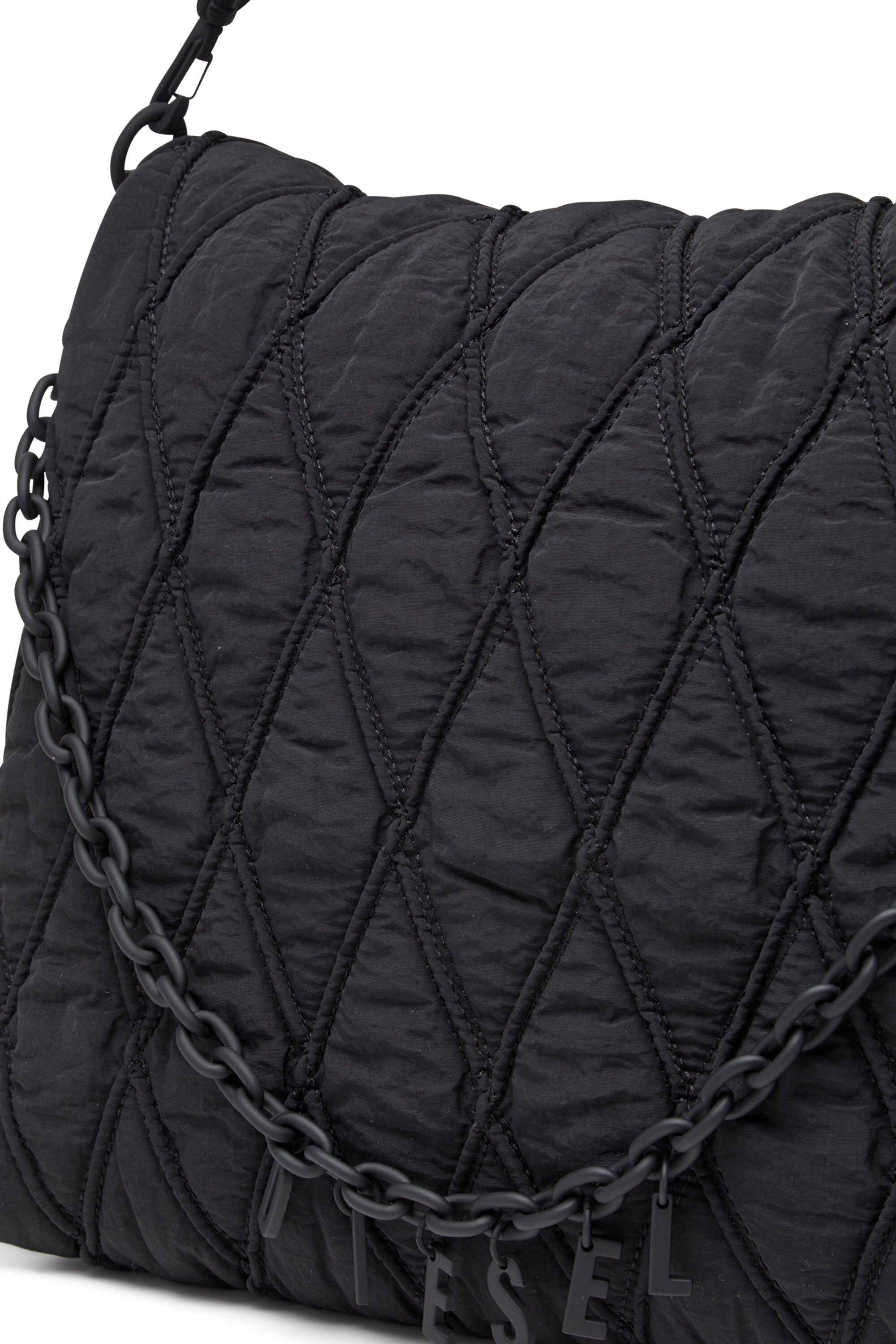 CHARM-D SHOULDER L ショルダーバッグ L｜ブラック｜ウィメンズ｜DIESEL