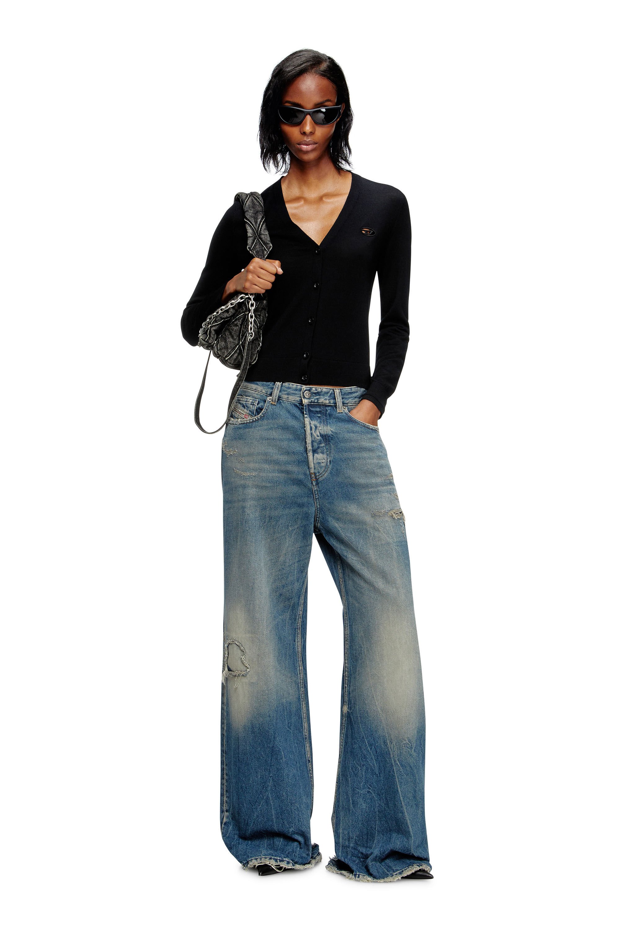 Diesel - Female's Relaxed Jeans 1996 D-Sire 09M28, ミディアムブルー - 1