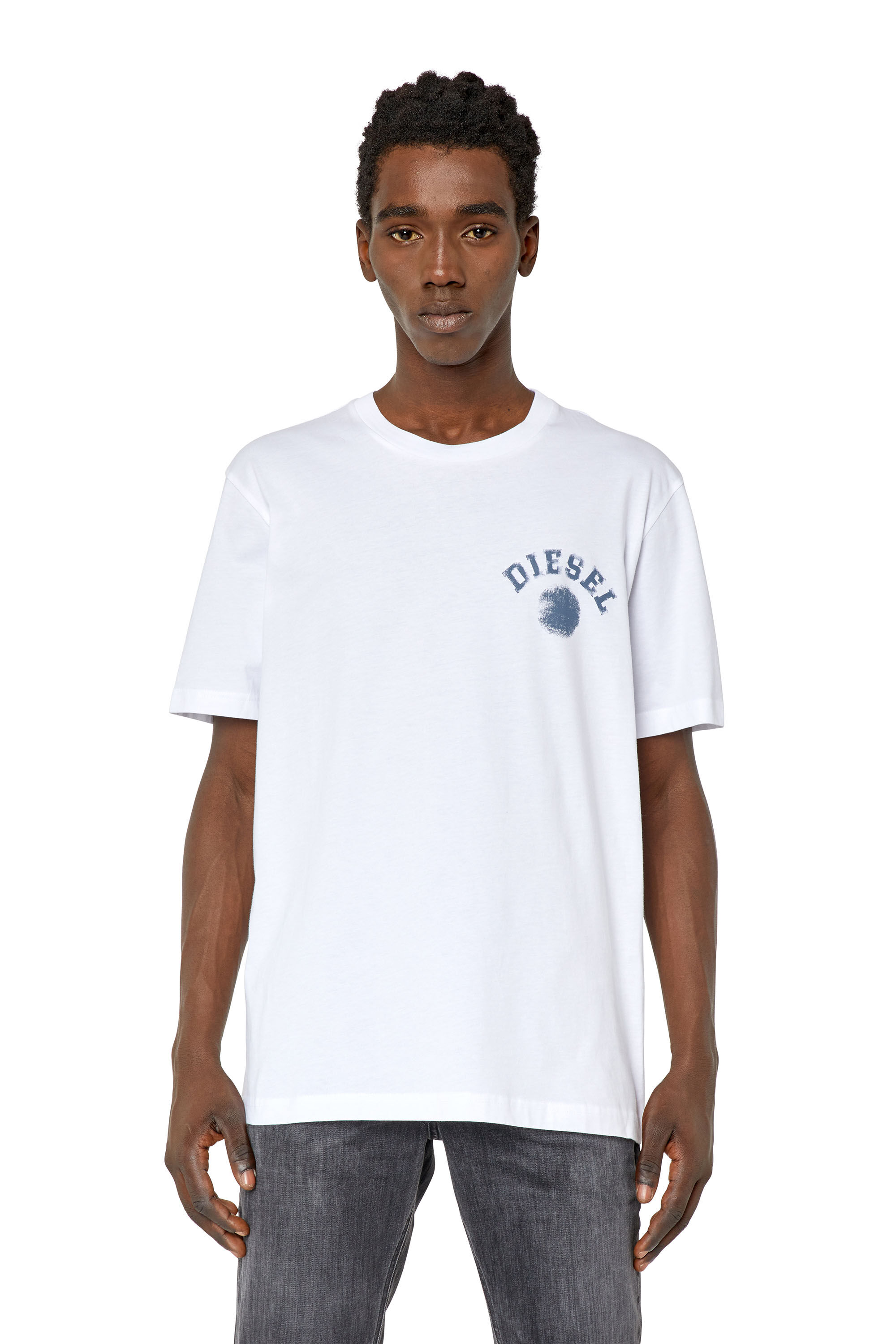 Diesel - T-JUST-K3, Male's Tシャツ レギュラーフィット in ホワイト - 3