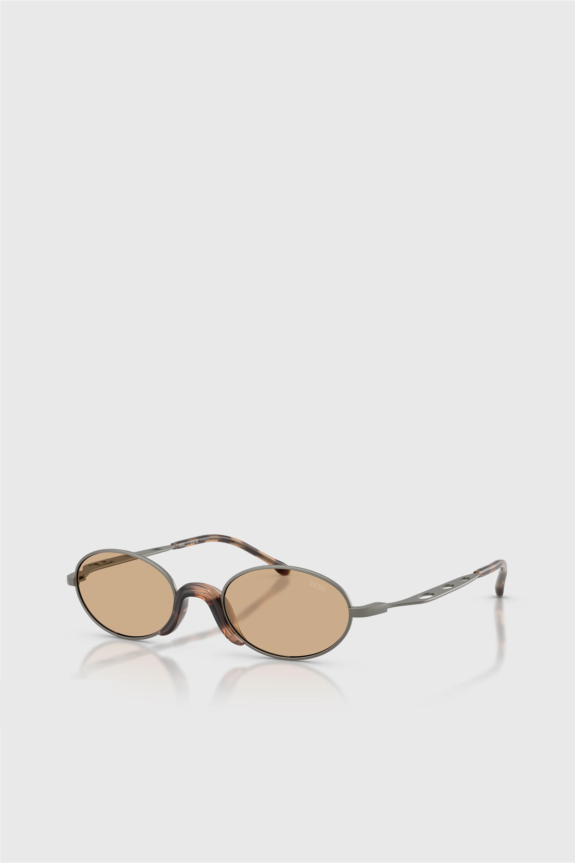Diesel - 0DL1023T, Unisex's Pilot Sunglasses in ブラウン - 2