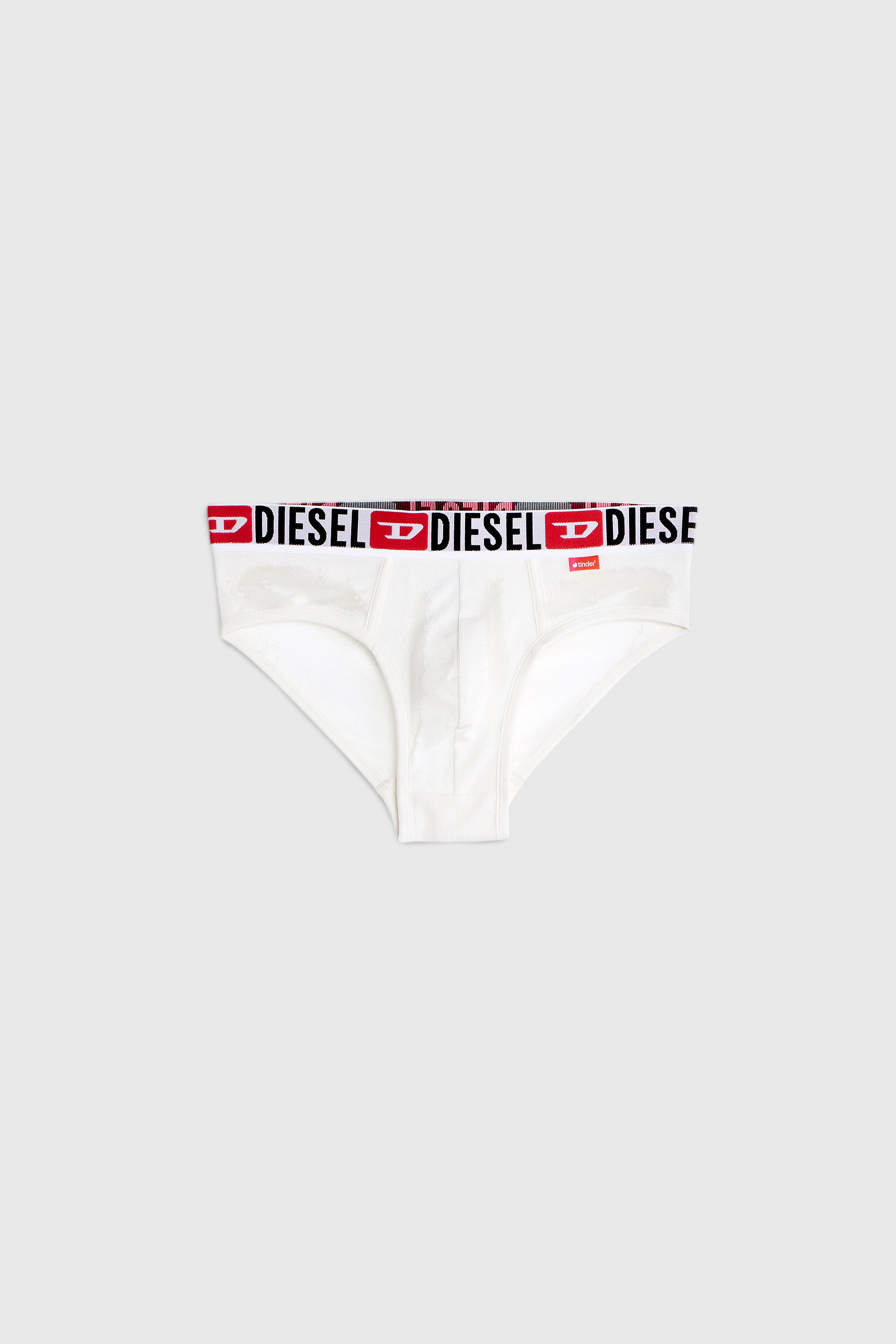 PR-ANDRE Briefs with sheer devoré effect｜ホワイト｜メンズ｜DIESEL