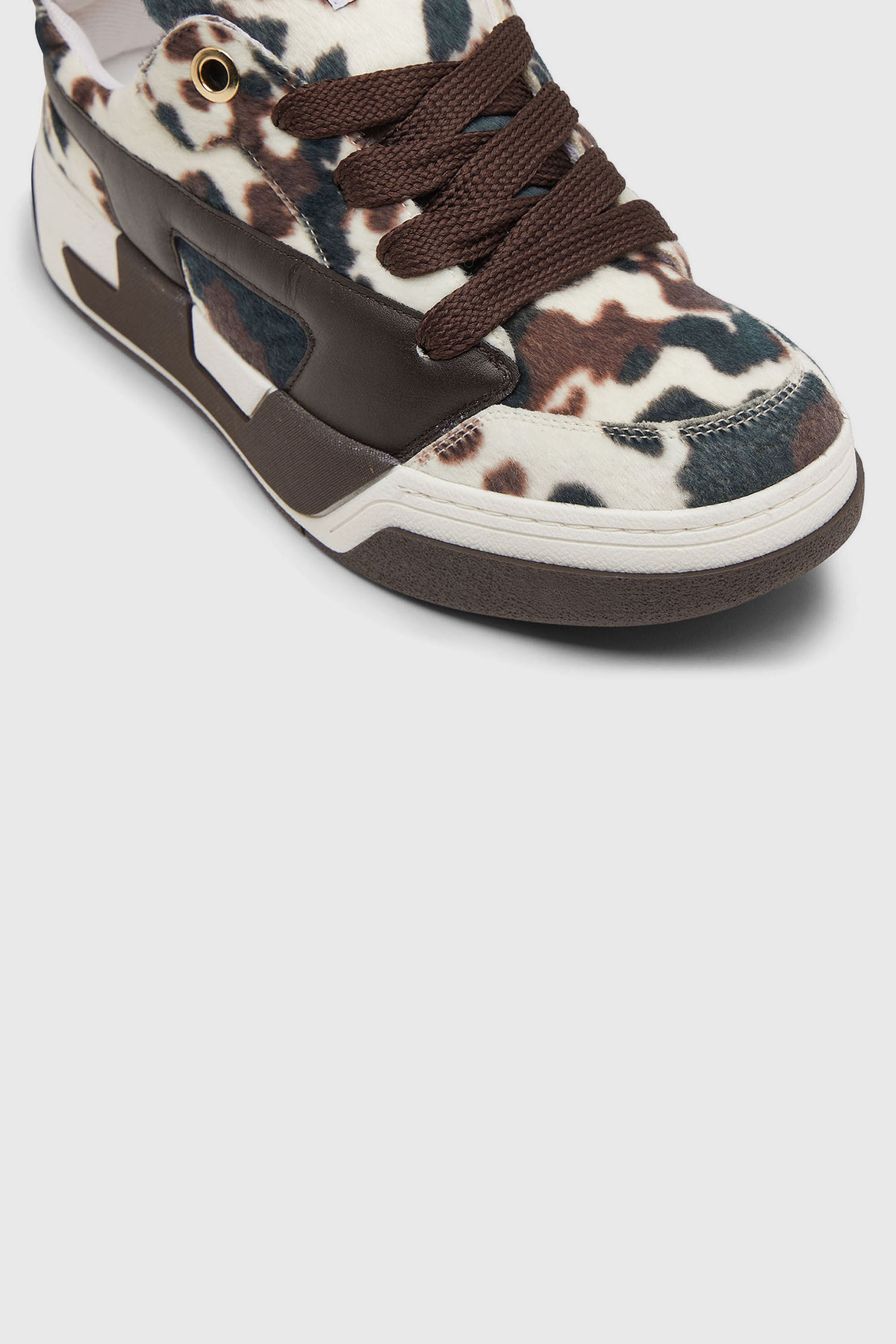 Diesel - S-D-OLLIE LOW, Male's ローカットスニーカー in ホワイト/ブラウン - 6