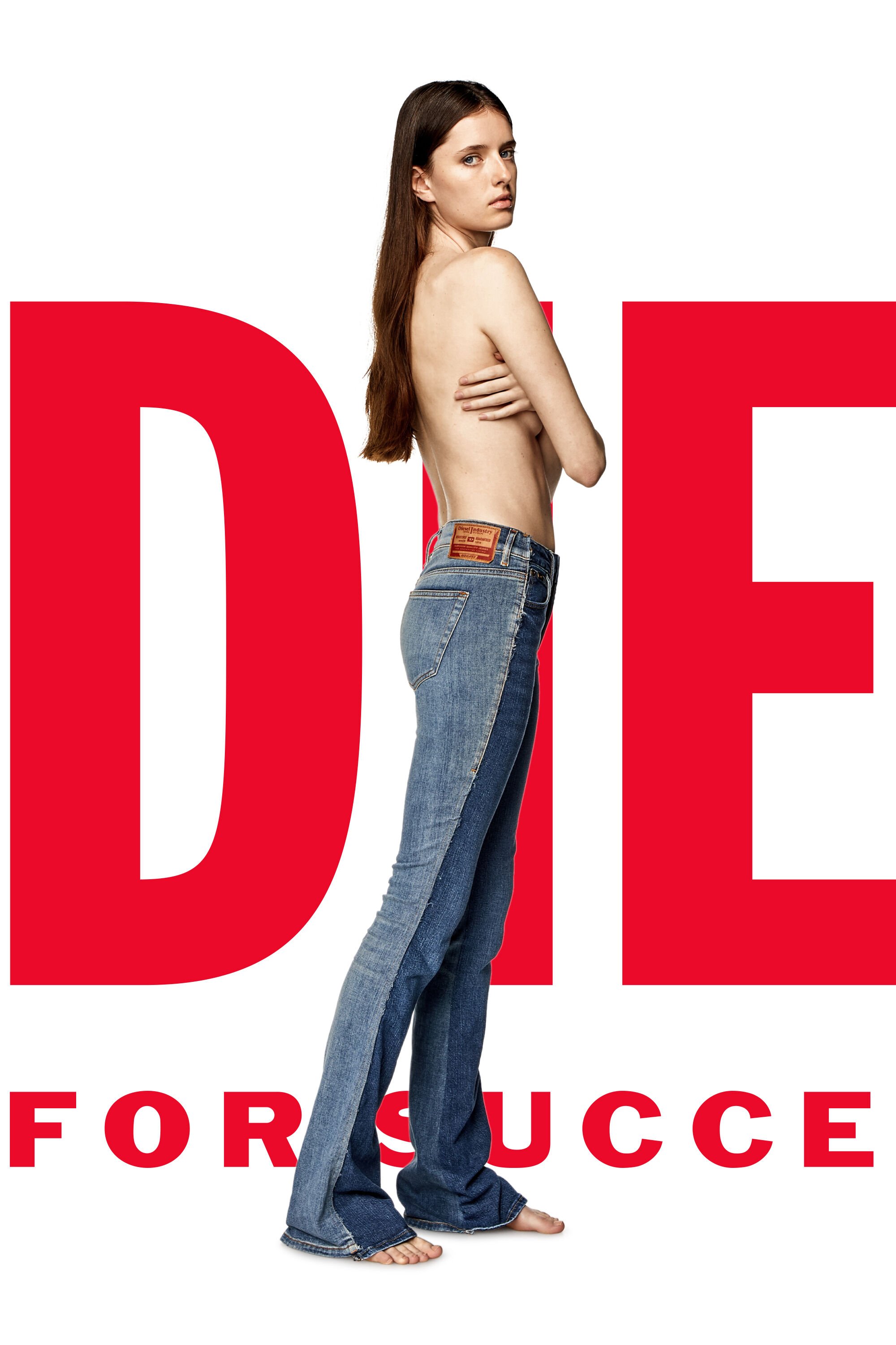 Diesel - Bootcut and Flare Jeans Dieseloves 02 09K46, ミディアムブルー - Image 1