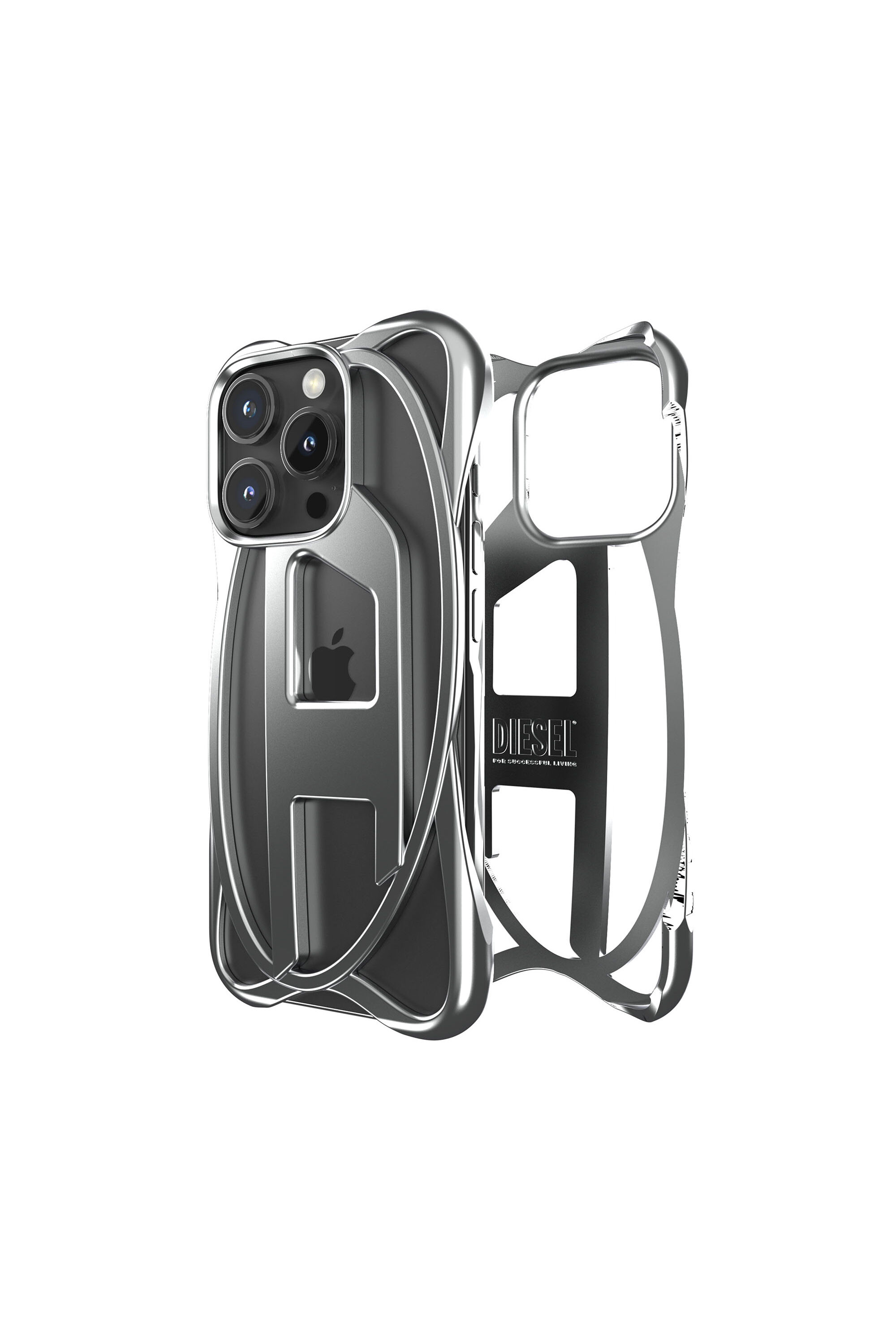 60207 MOULDED CASE Oval D Frame Case for iP 16 Pro｜グレー