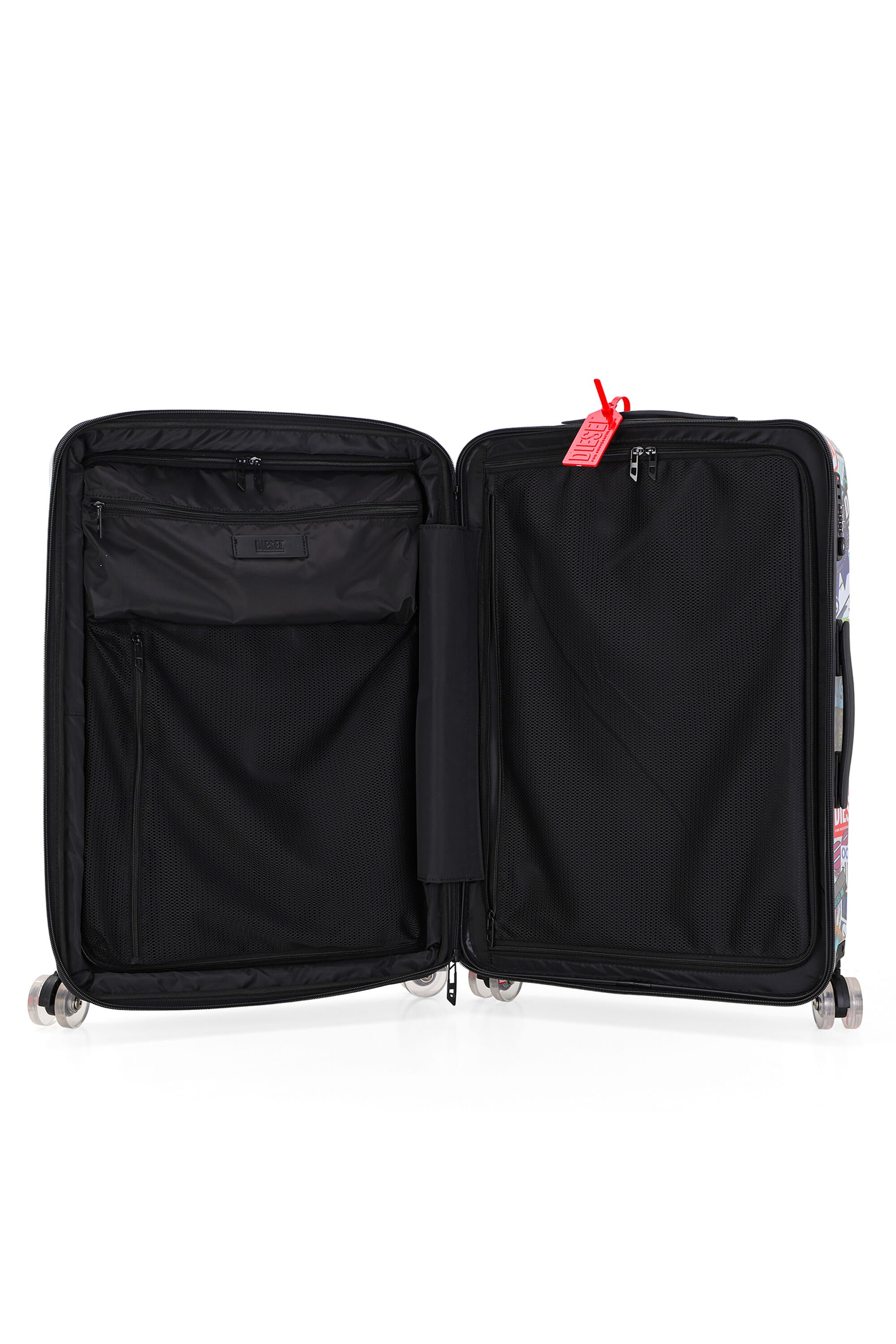 Diesel - DIESEL PC PRINTED TROLLEY-STICKERS- DSL0, Unisex's Sticker style carry‑on suitcase 24" in マルチカラー - 4