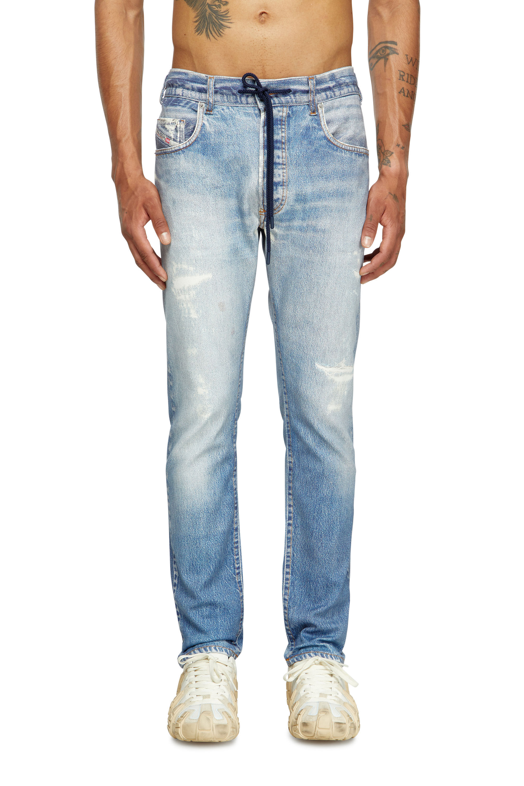 Diesel - Male's Regular 2030 D-Krooley Joggjeans® 068RX, ライトブルー - 3