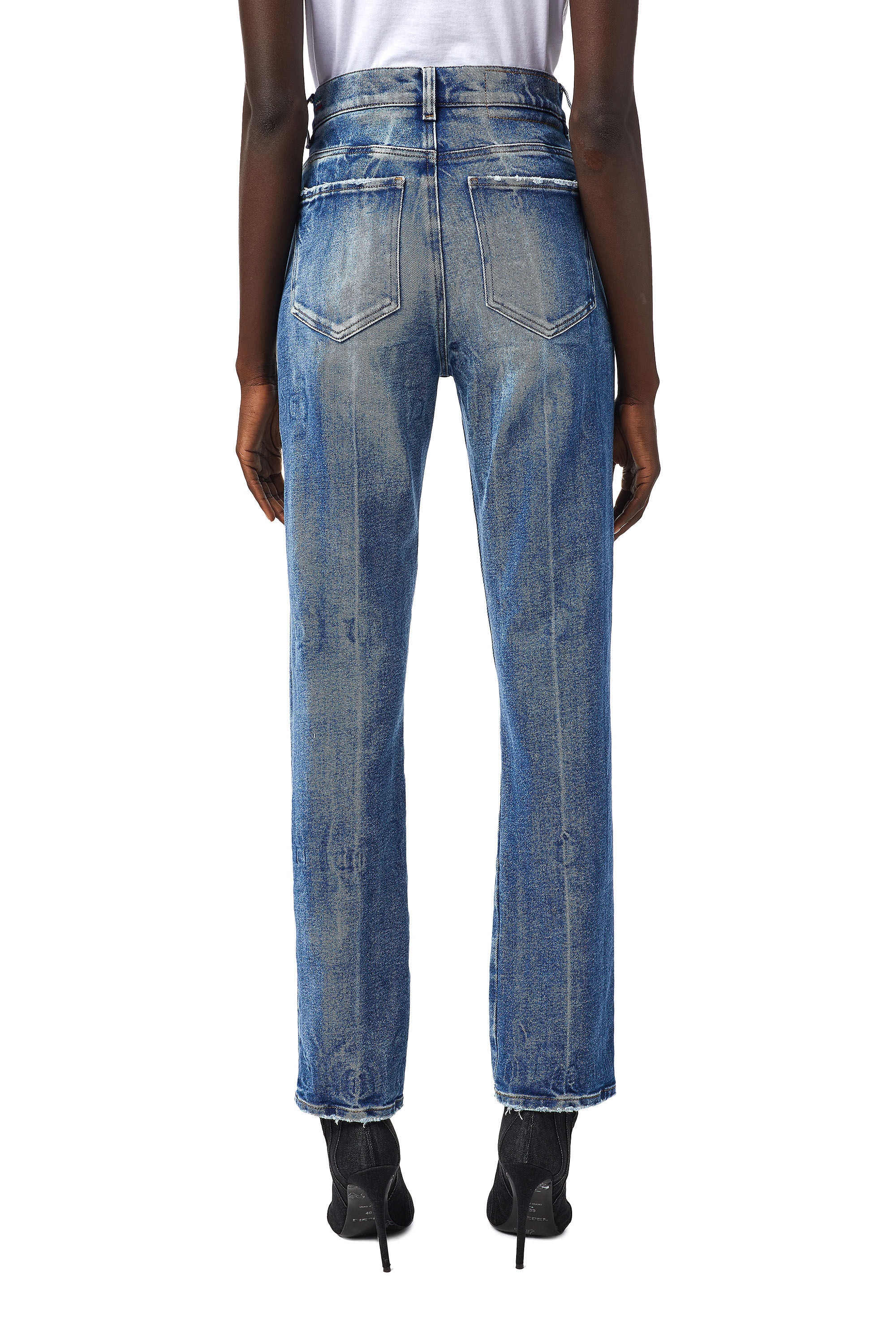 Diesel - D-Arcy 09A26 Straight Jeans, ミディアムブルー - Image 5
