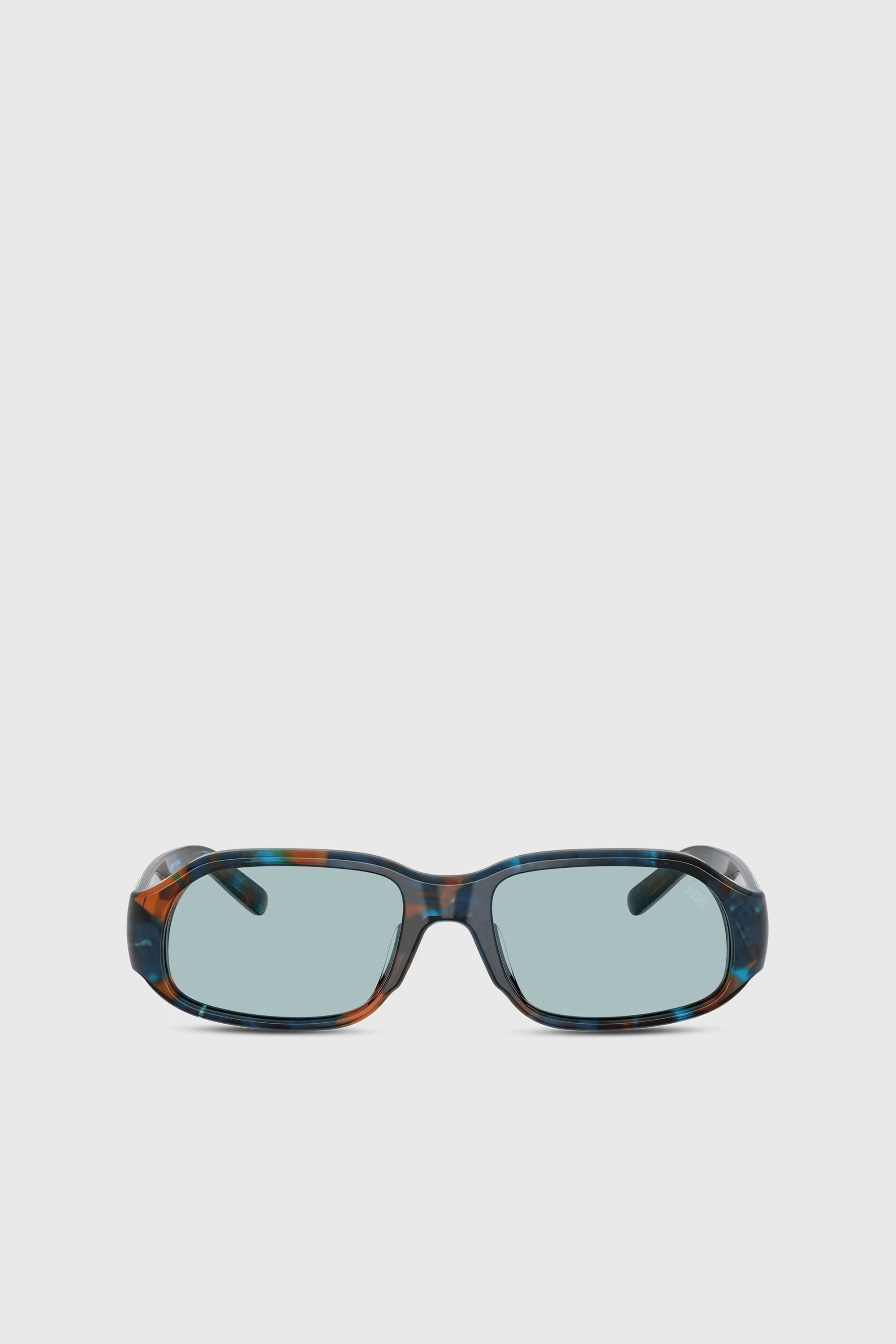 Diesel - 0DL2009U, Unisex's Rectangle sunglasses in ブルー/ブラウン - 1
