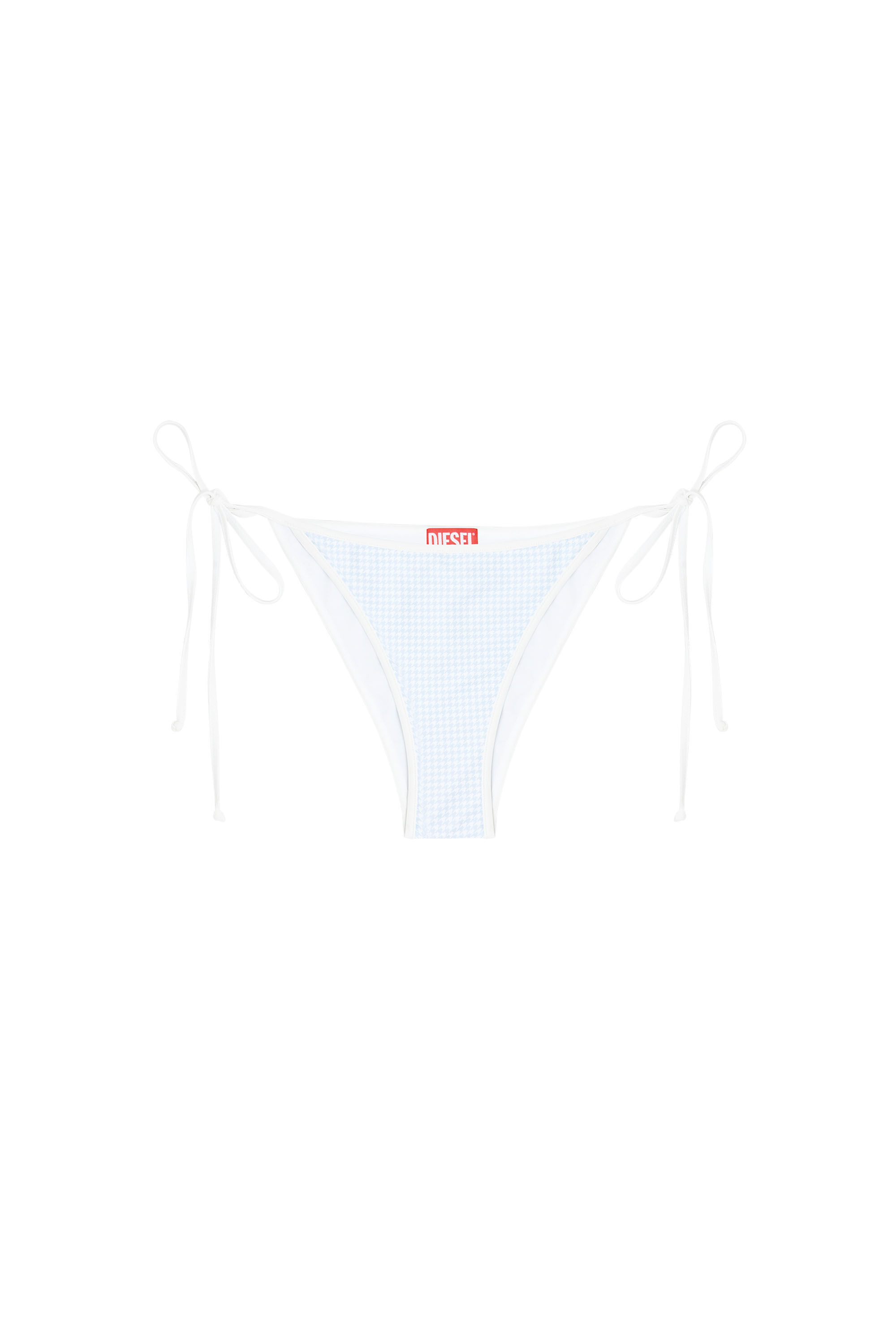 Diesel - TAYLOR-D-CORE, Female's Bikini bottoms with gingham print in ホワイト - 4