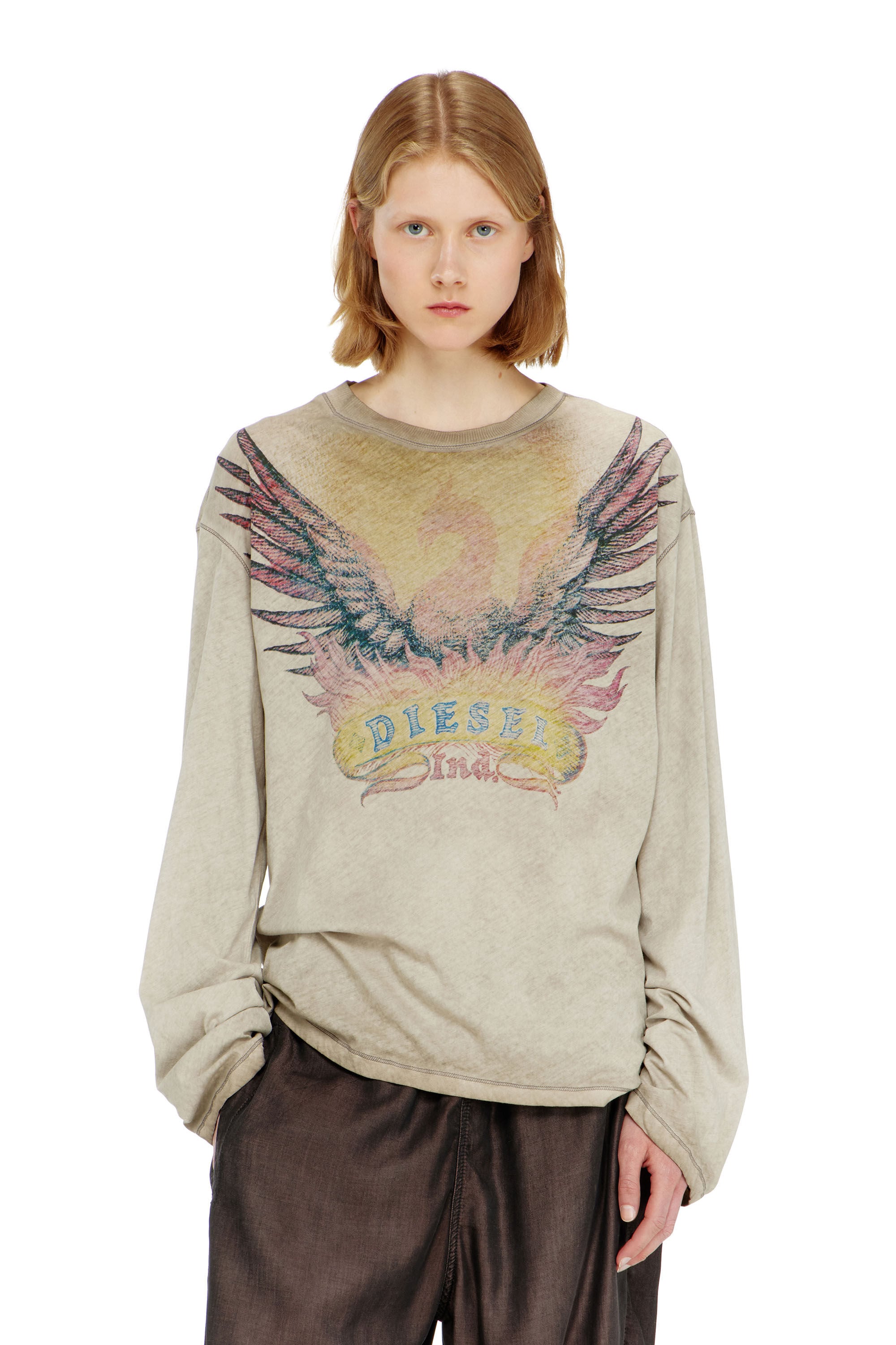 Diesel - T-HILARY-LS-AA2, Female's 長袖Tシャツ in null - 3