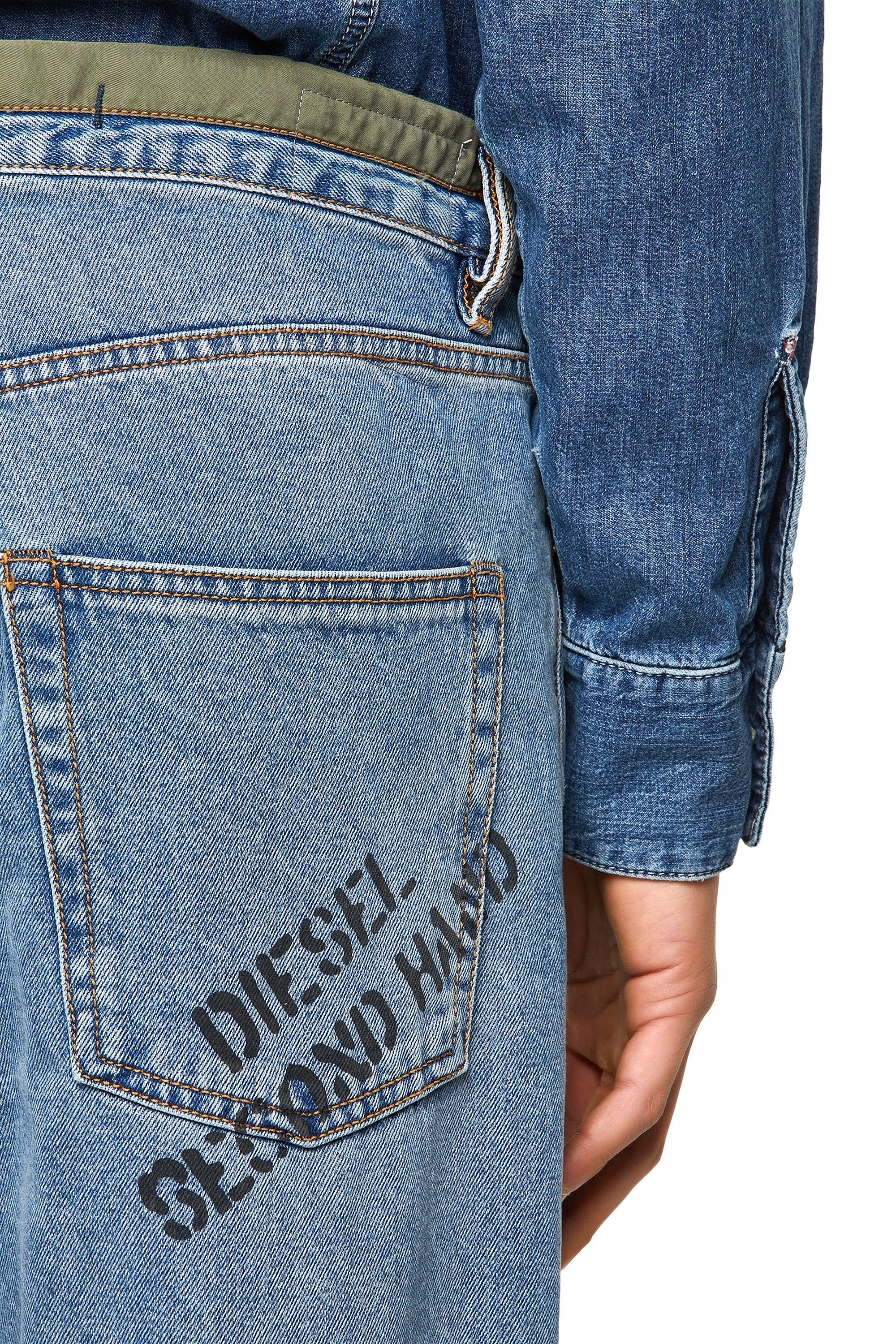 Diesel - DxD-P2 0CBBI Straight Jeans, ライトブルー - Image 4