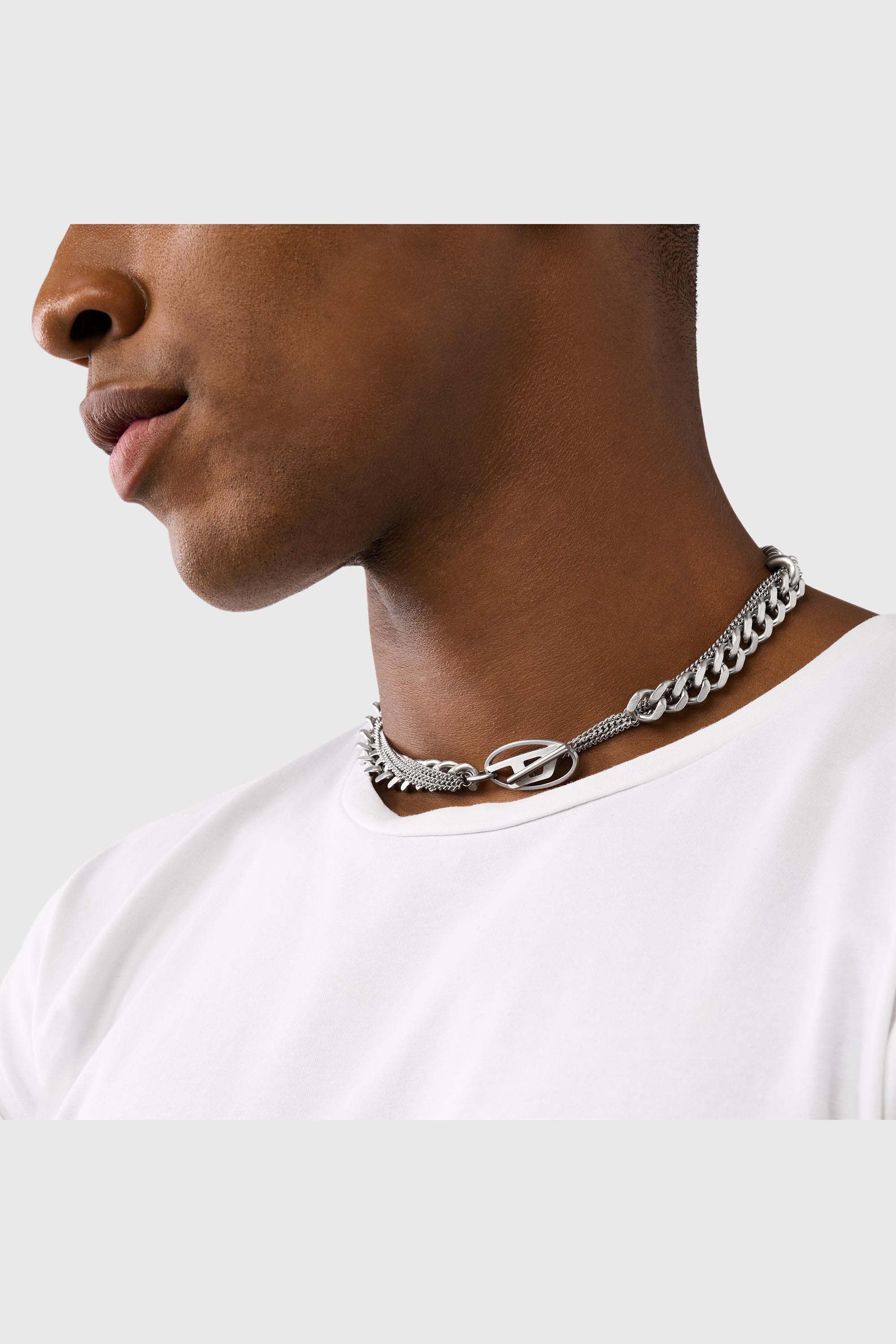 DX1549040 JEWEL ネックレス｜シルバー｜ウィメンズ｜DIESEL
