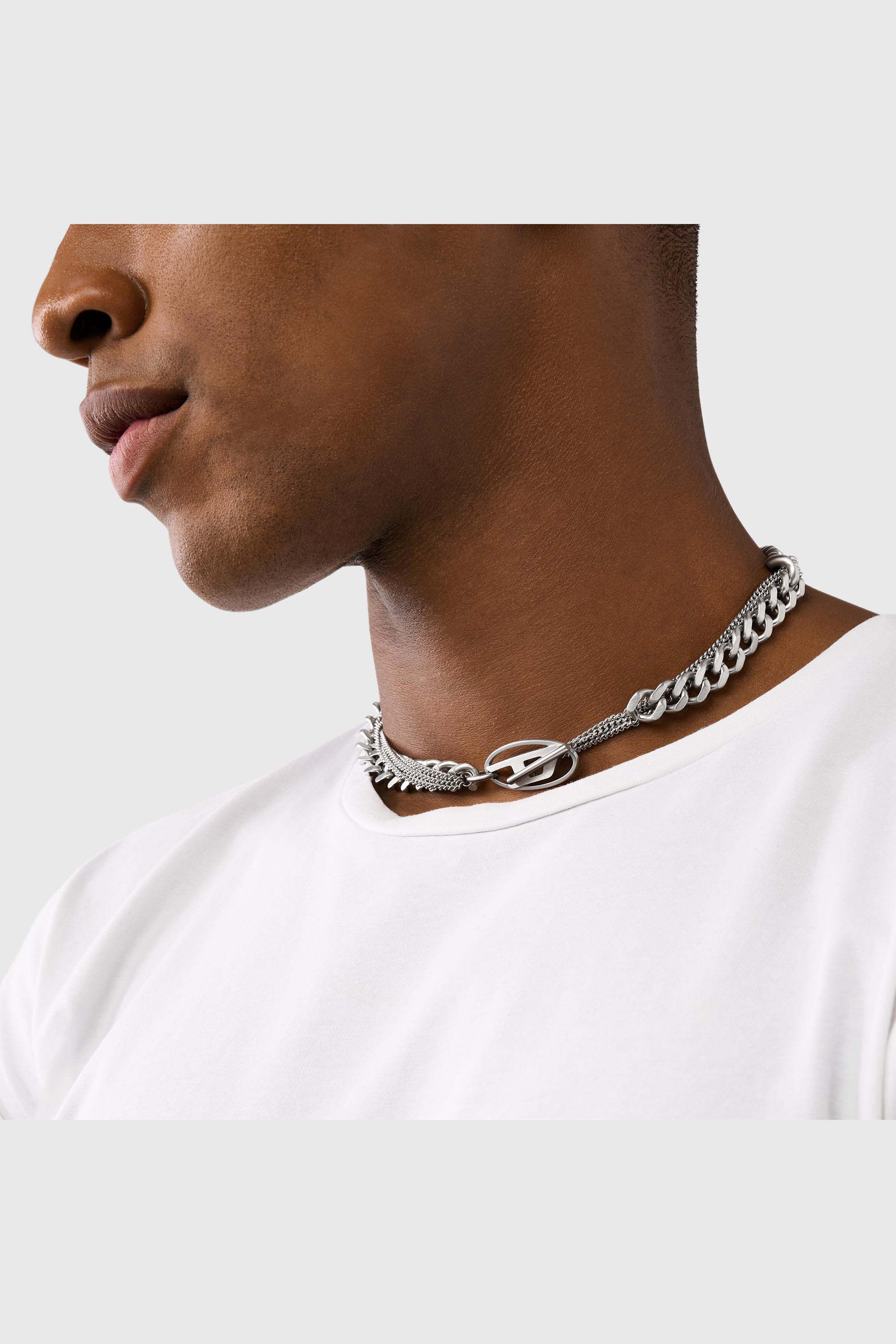 Diesel - DX1549040 JEWEL, Unisex's ネックレス in シルバー - 4