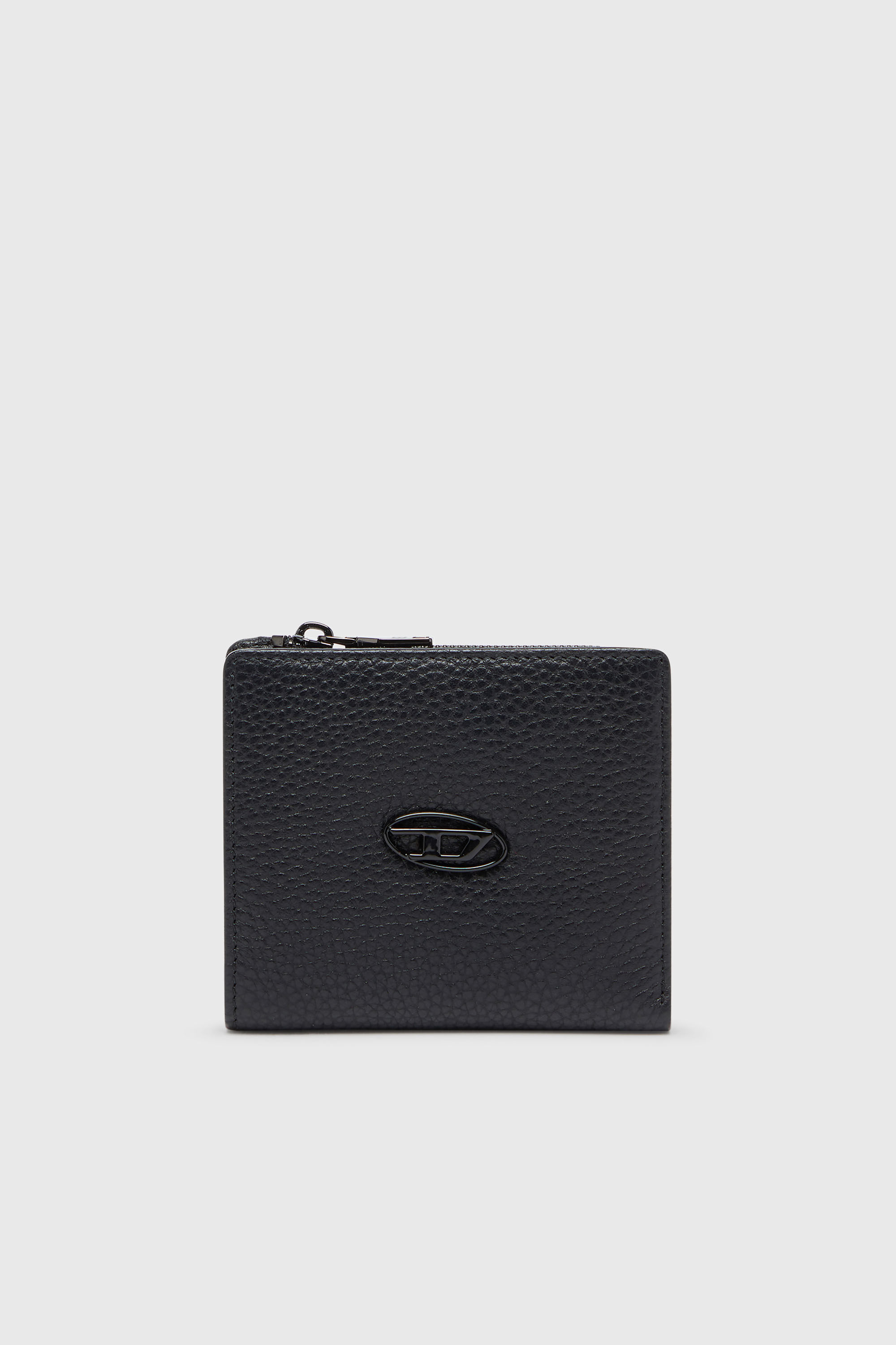 Diesel - HISSU EVO BI FOLD ZIP L, Male's 二つ折りウォレット in ブラック - 1
