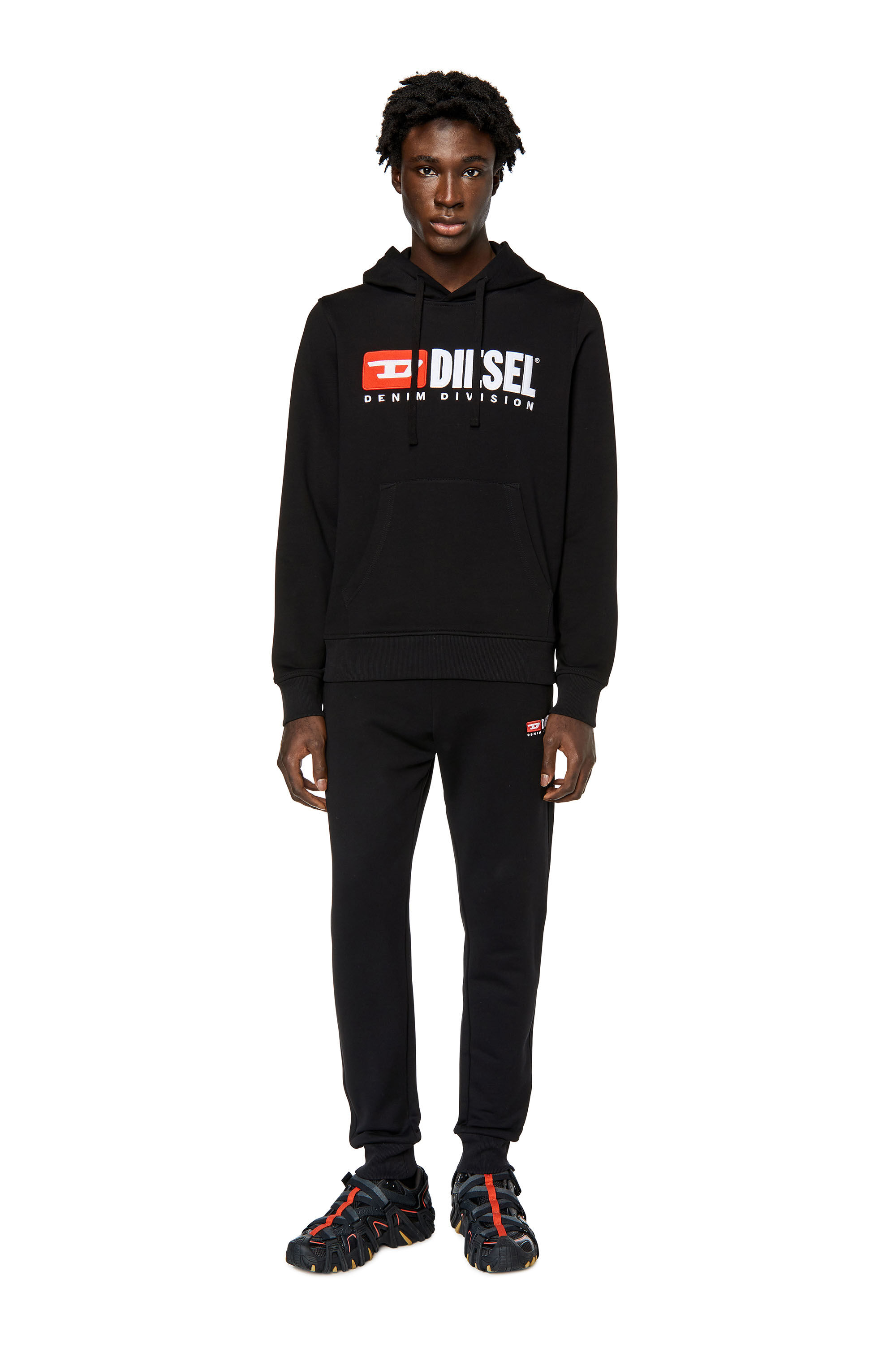 Diesel - P-TARY-DIV, Male's スウェットパンツ パンツ ロゴ in ブラック - 4