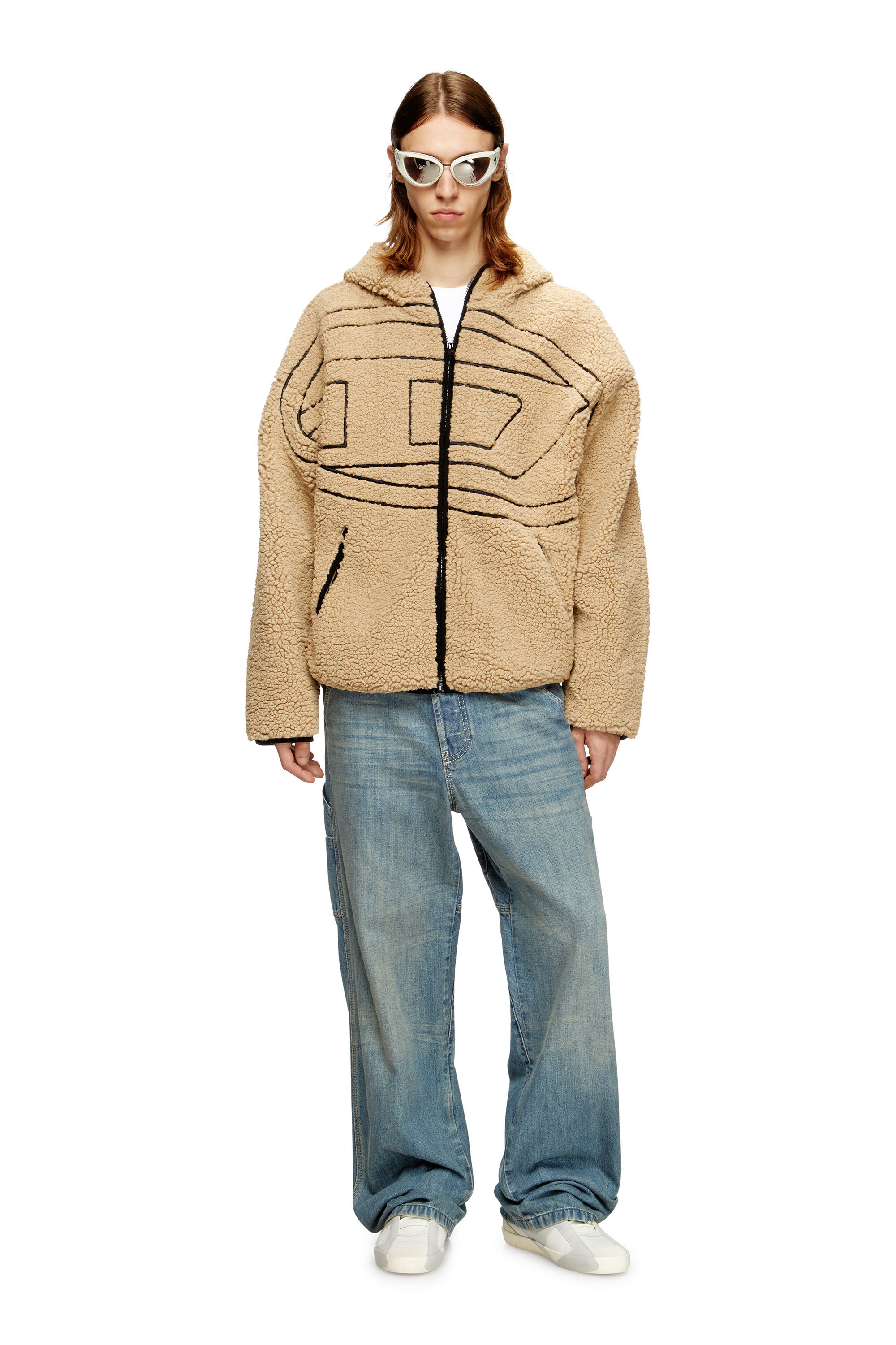 Diesel - S-ZAT, Male's ジャケット in ベージュ - 1