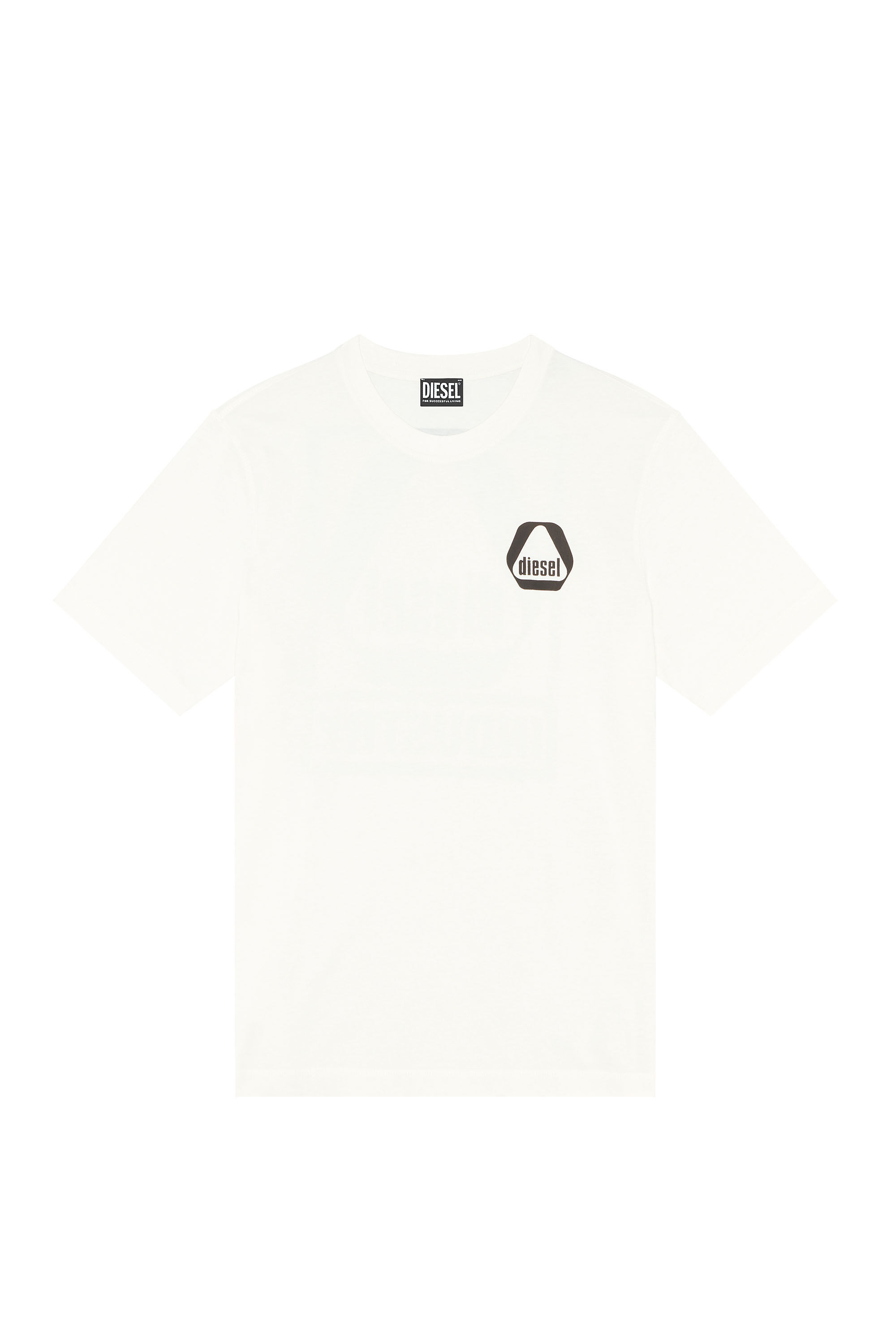 Diesel - T-JUST-G15, Male's Tシャツ バックプリント in ホワイト - 2