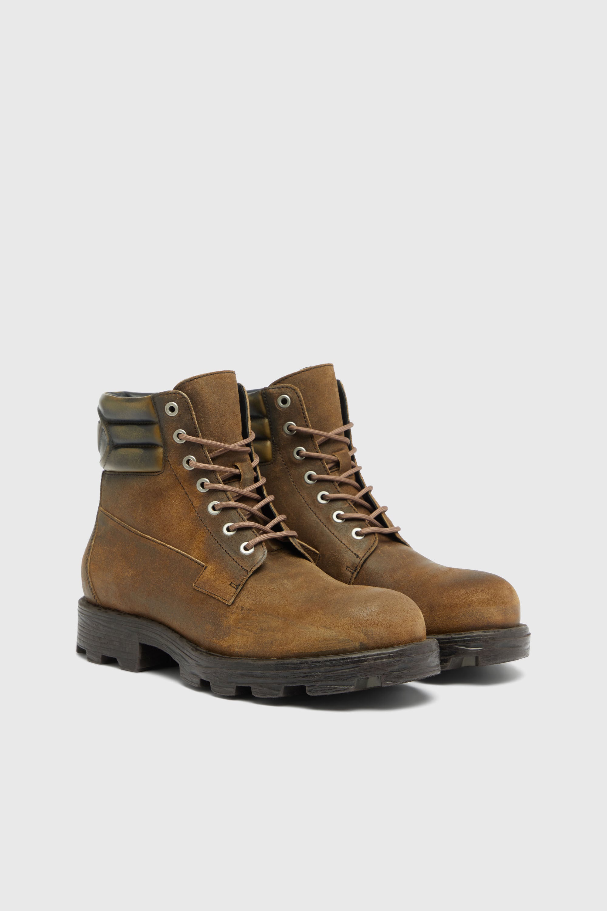 D-HAMMER LACE UP レースアップブーツ｜ブラウン｜メンズ｜DIESEL