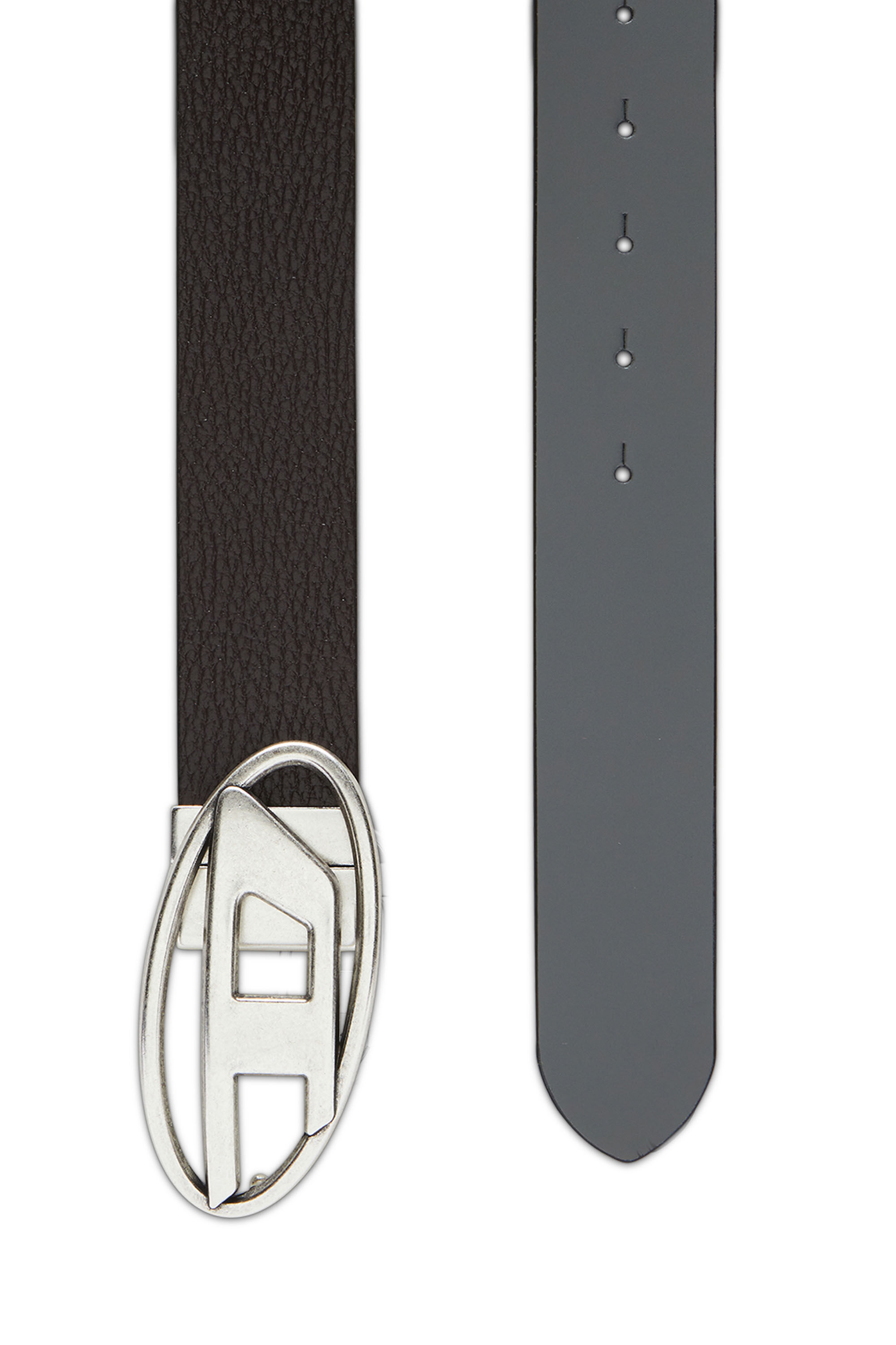 Diesel - B-1DR REV II, Male's Reversible leather belt in ダークブラウン - 2