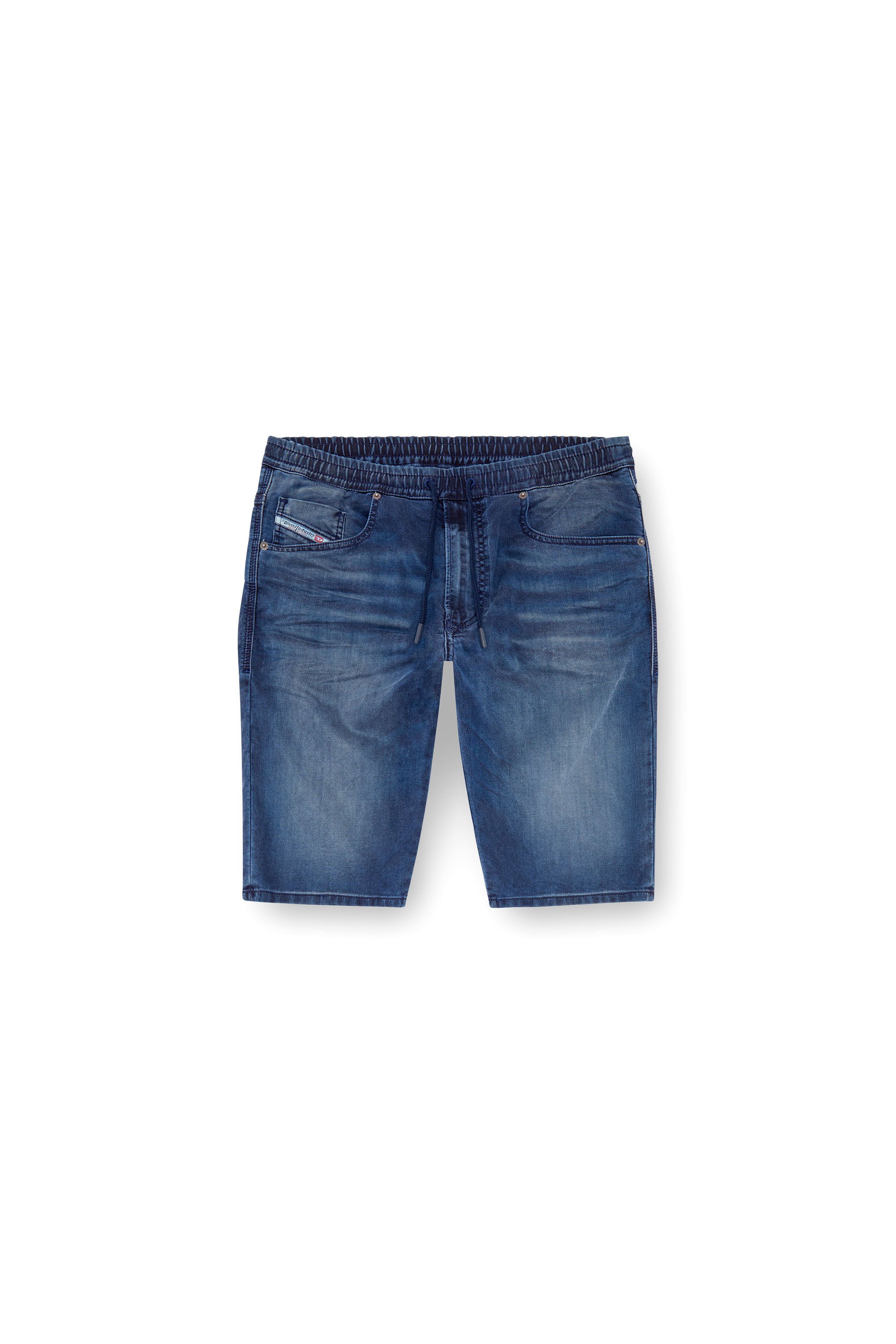 Diesel - 2033 D-KROOLEY-SHORT JOGG, Male's Chino shorts in JoggJeans in ミディアムブルー - 2