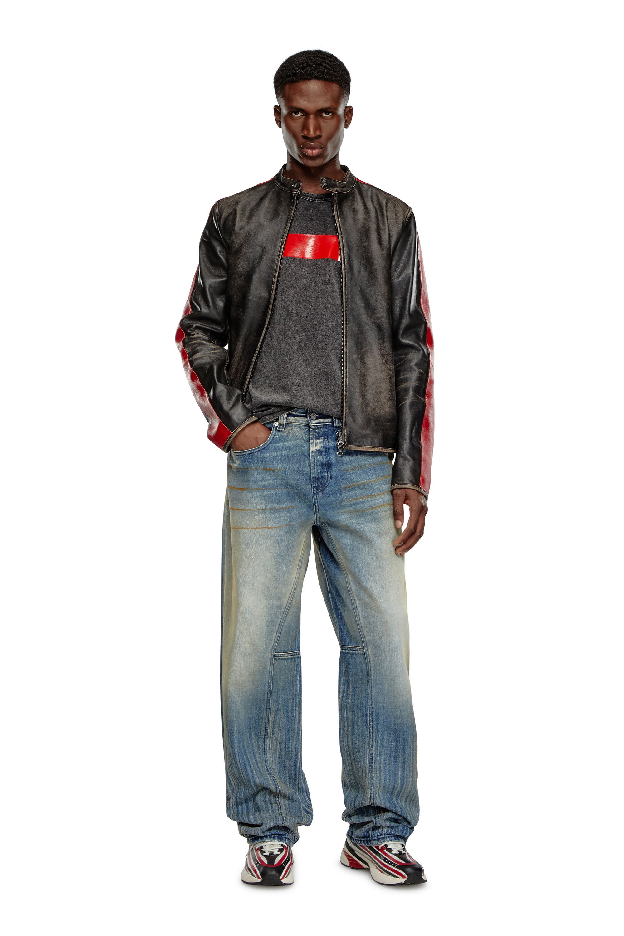 Diesel - Male's Relaxed Jeans 2001 D-Macro 09I97, ミディアムブルー - 1
