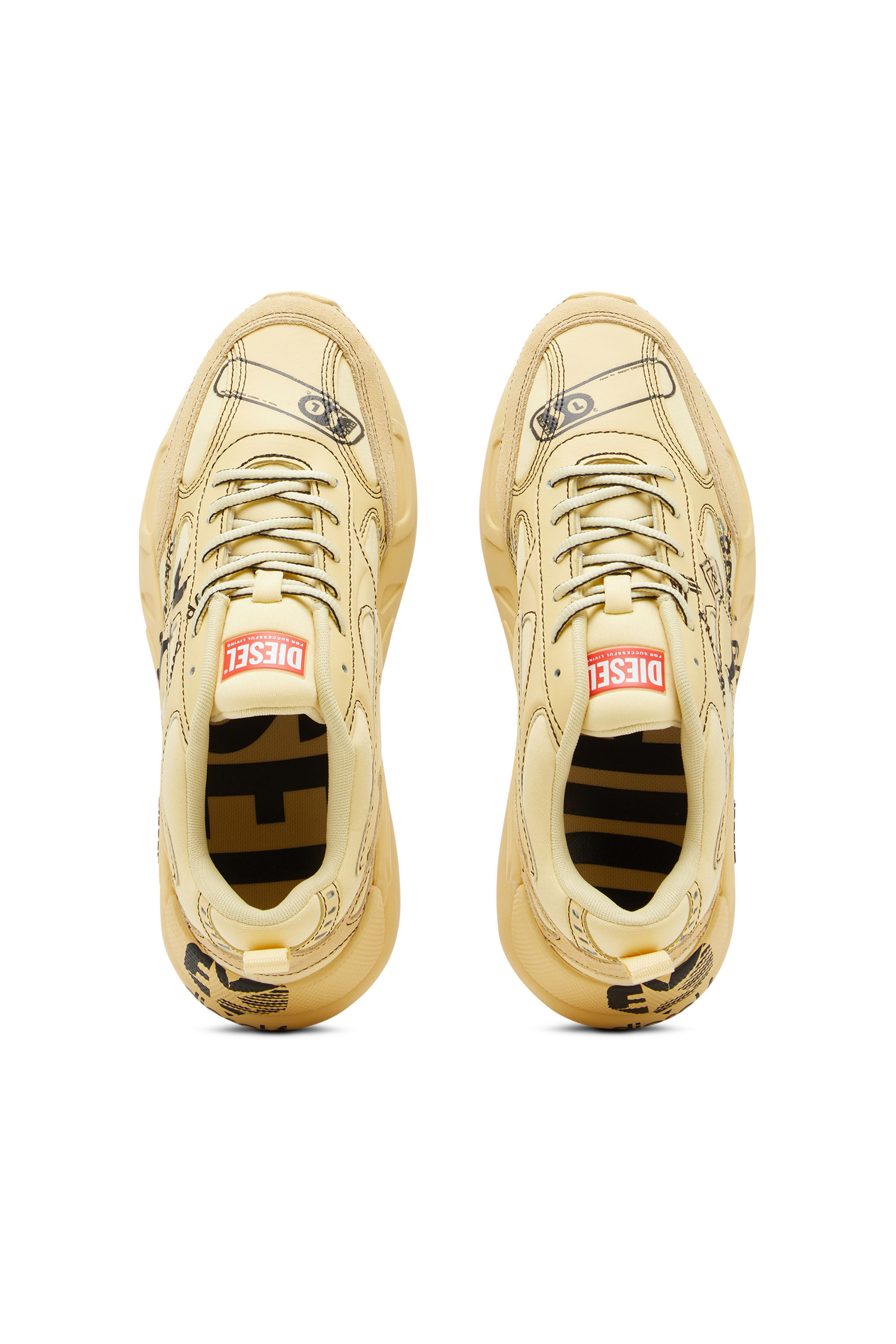Diesel - S-SERENDIPITY SPORT W, Female's レディース MIXマテリアル スニーカー - S-Serendipity Sport W in イエロー - 5
