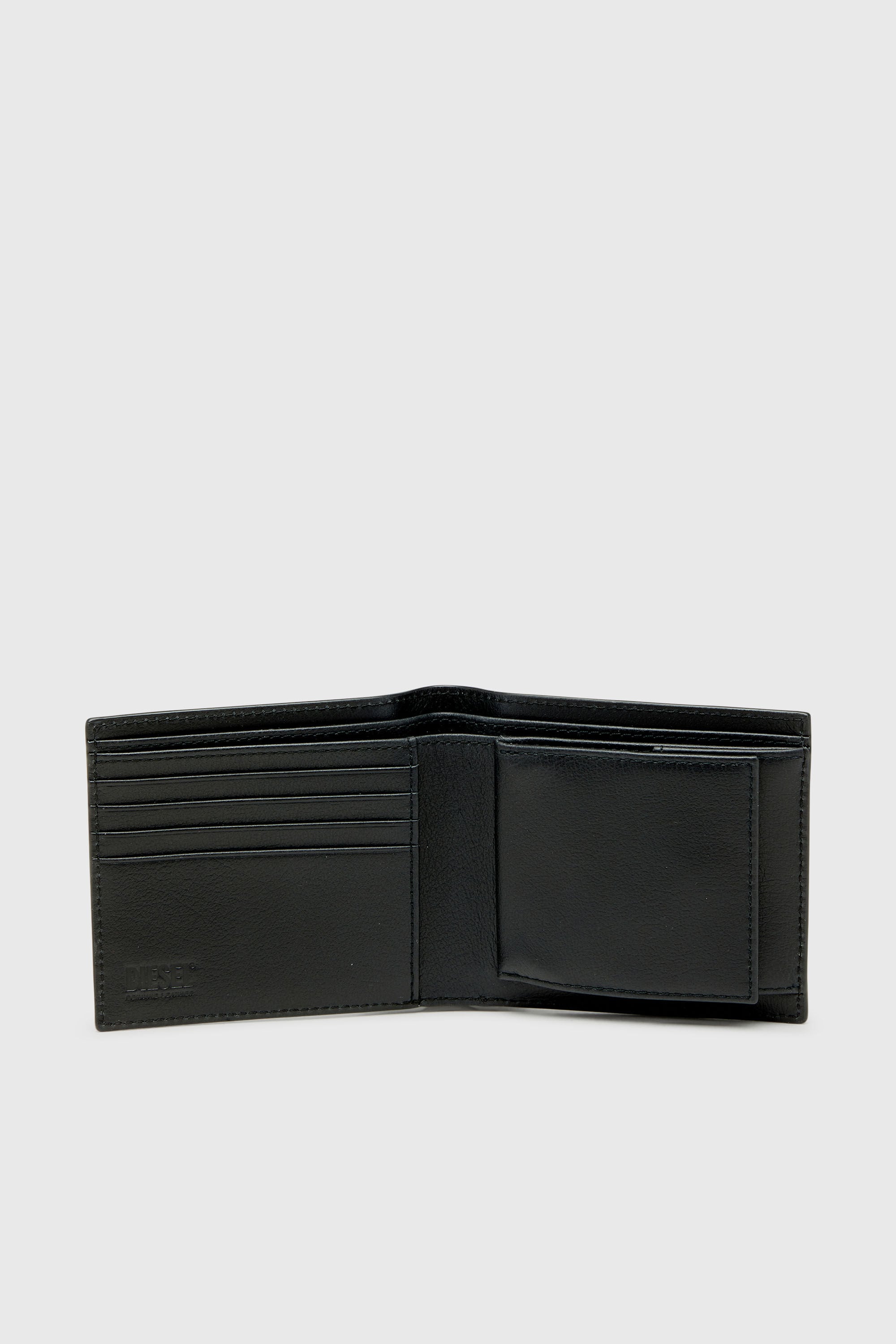 Diesel - MONOGRAM BI-FOLD COIN S 3D, Male's 二つ折りウォレット in ブラック - 3