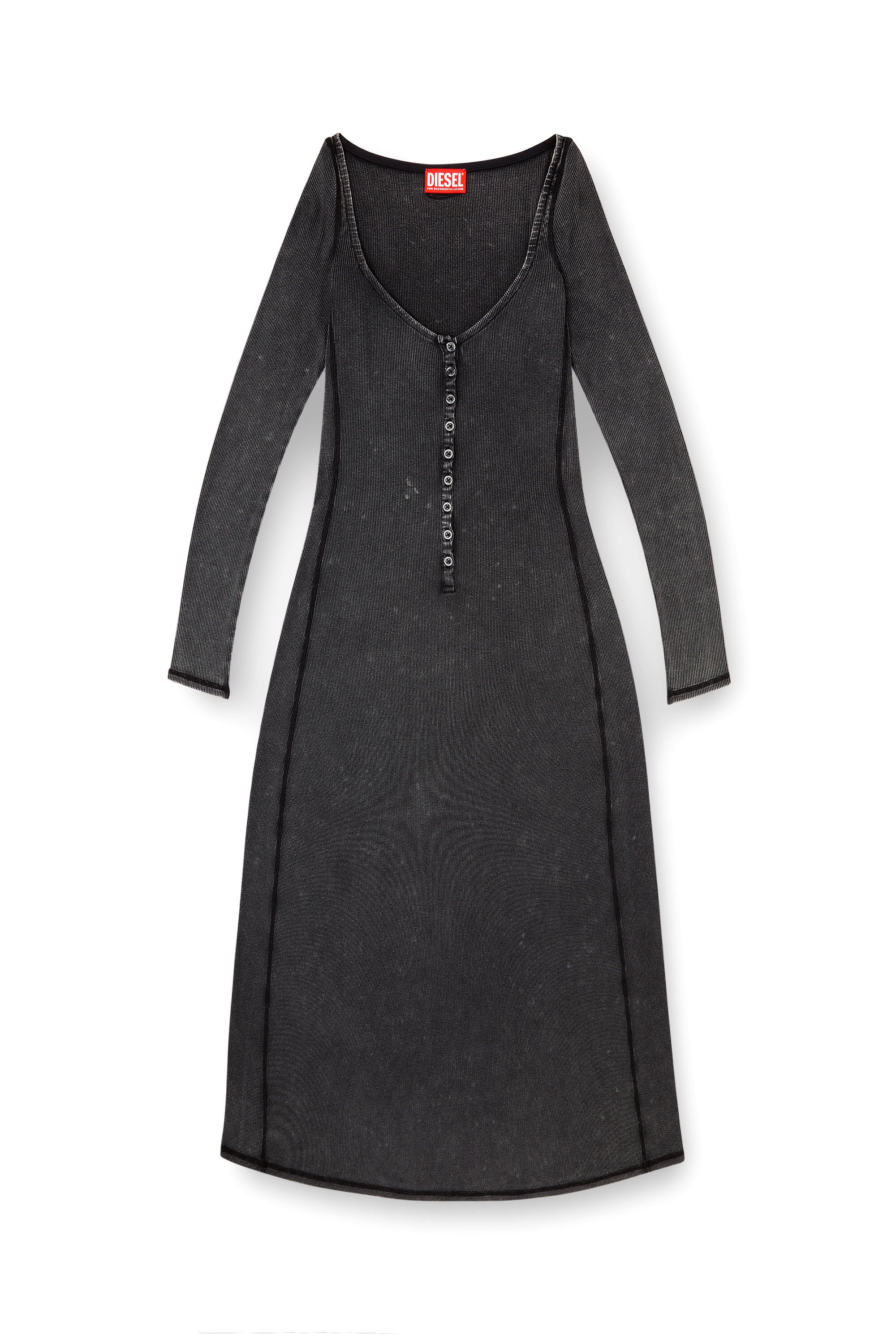 Diesel - D-LEY, Female's 長袖ドレス in グレー - 2